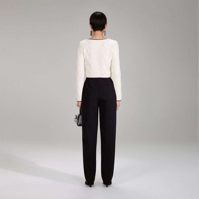 self-portrait Cable Knit Cardigan outlook