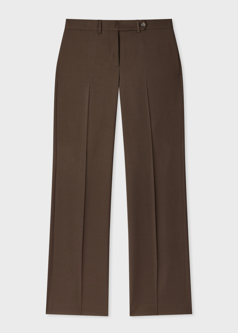 Women's A Suit To Travel In - Brown Unlined Double-Breasted Wool Suit 5