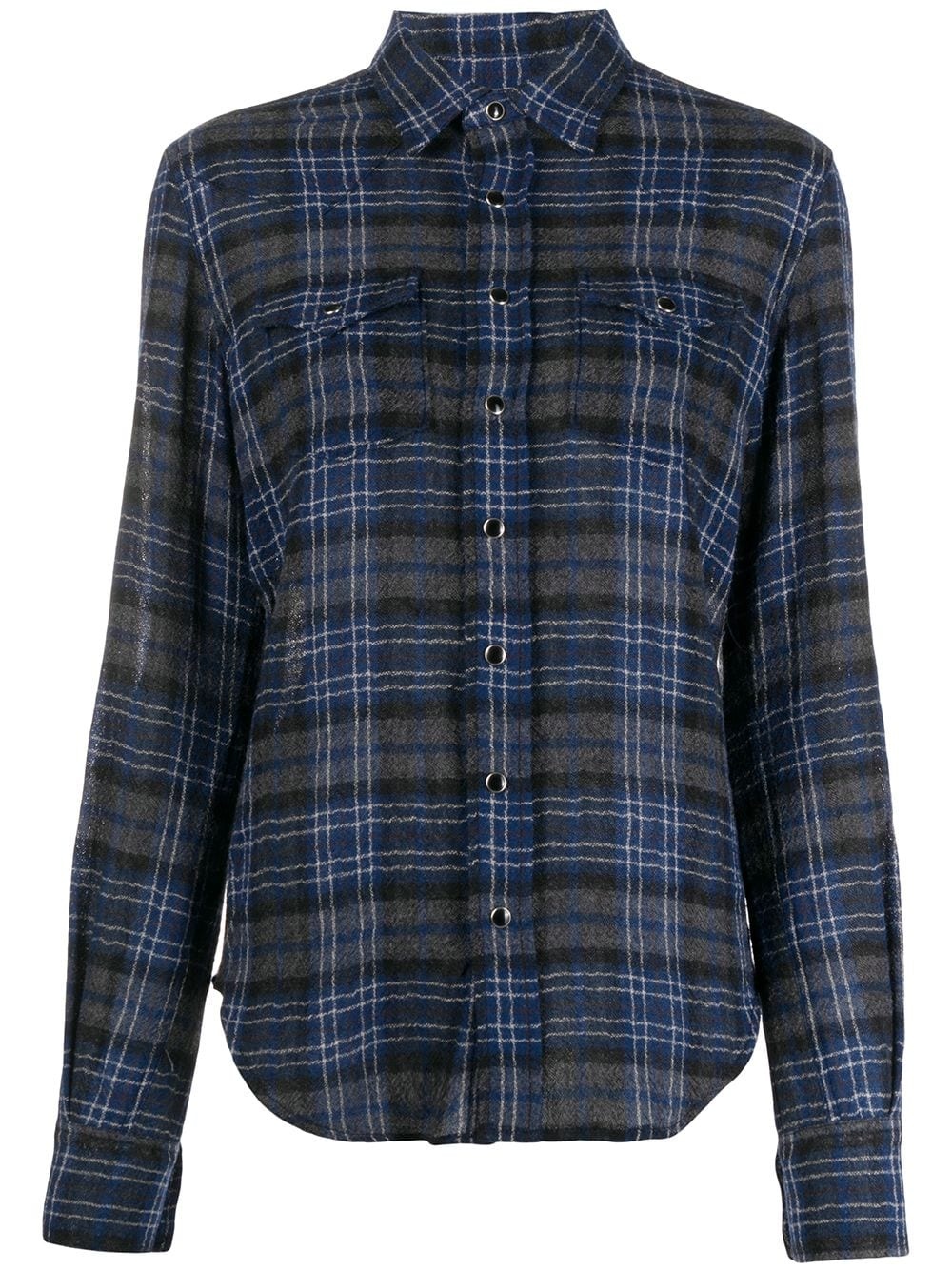 checked buttoned shirt - 1