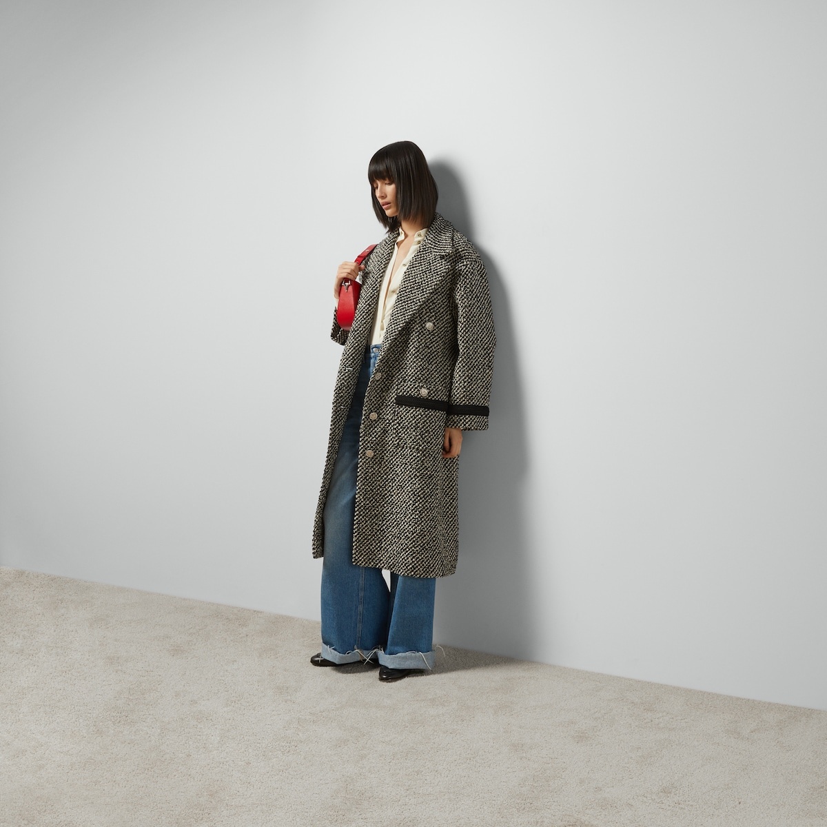 Bouclé wool coat - 2