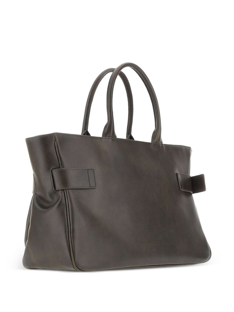Brocle buckle charm leather tote bag 4