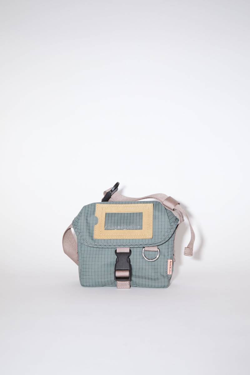 Mini messenger bag - Dark grey/old pink 1