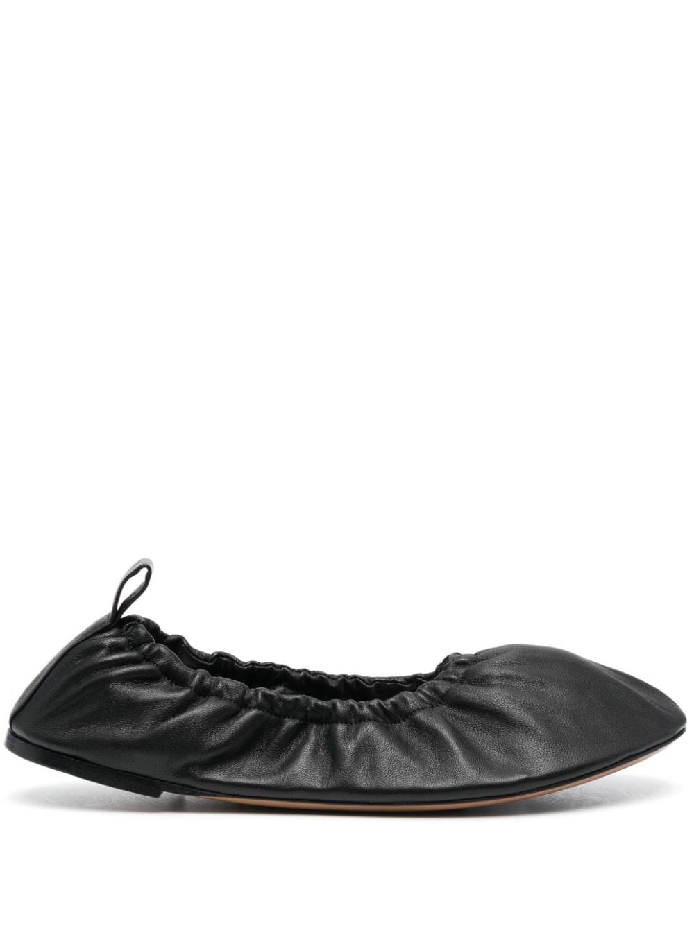 slip-on leather ballerina shoes - 1