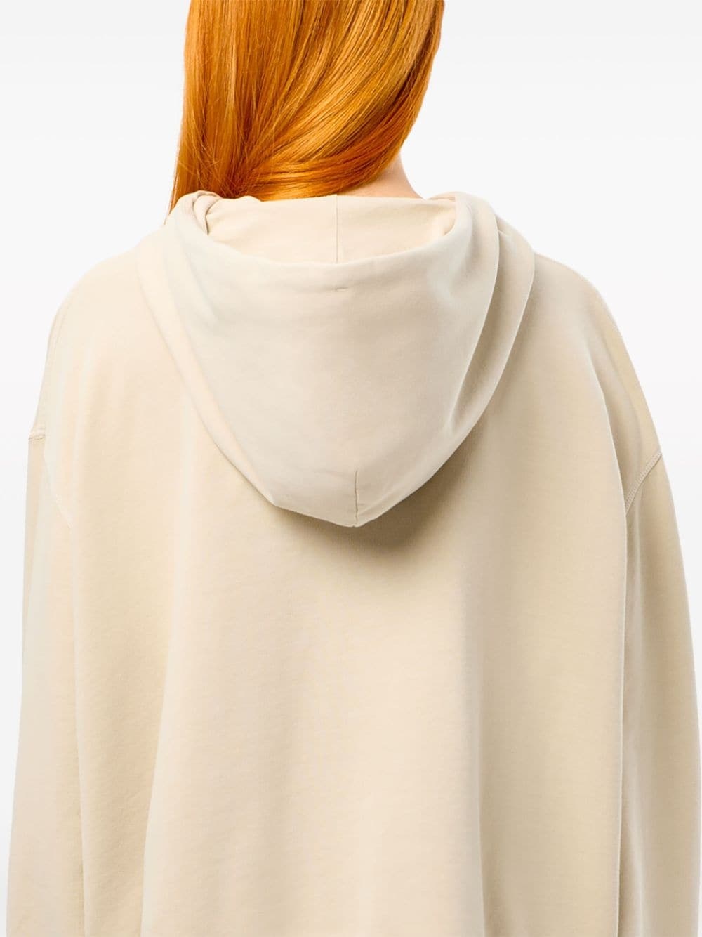 logo-embroidered cotton hoodie - 6