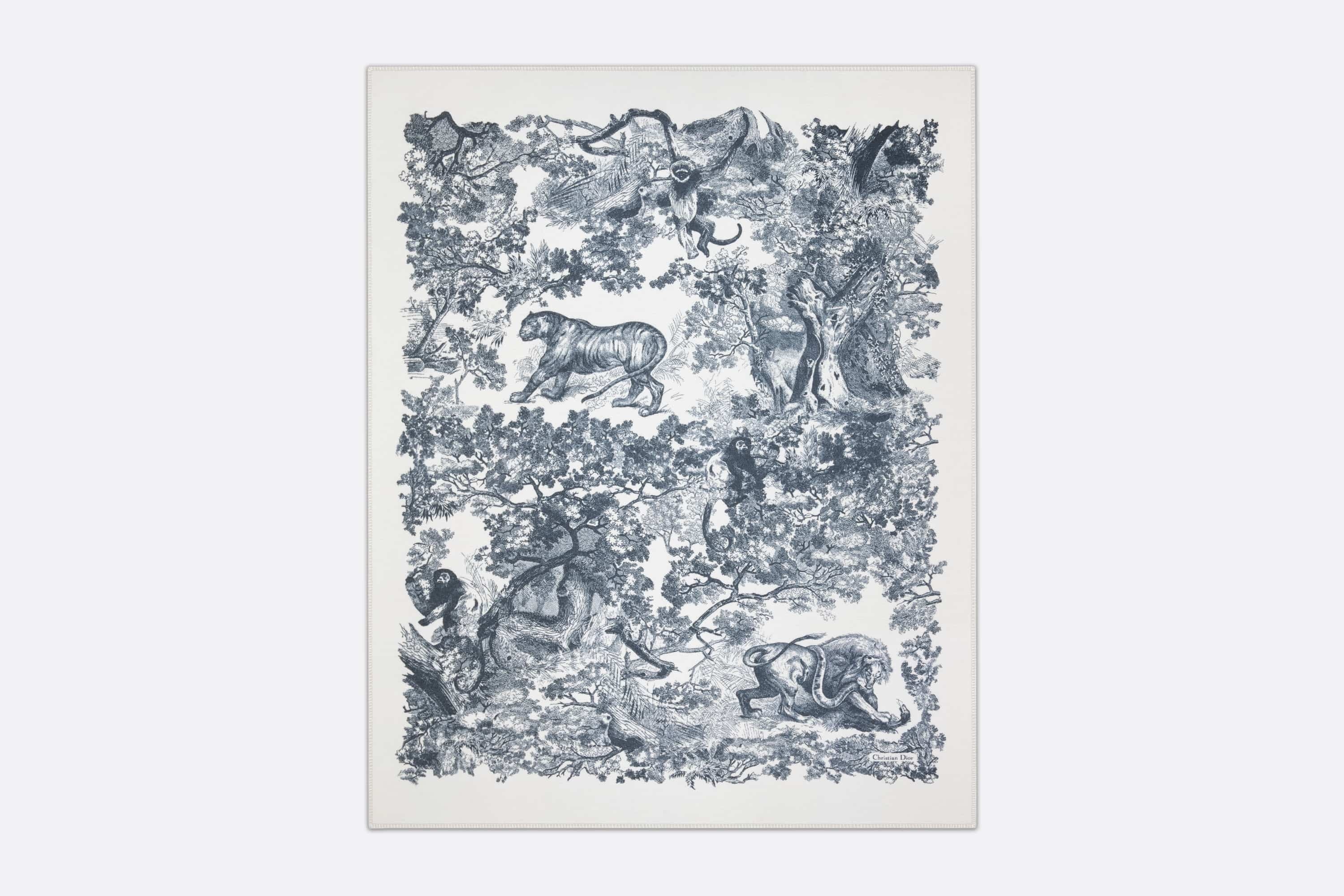 Toile de Jouy Sauvage Blanket - 1