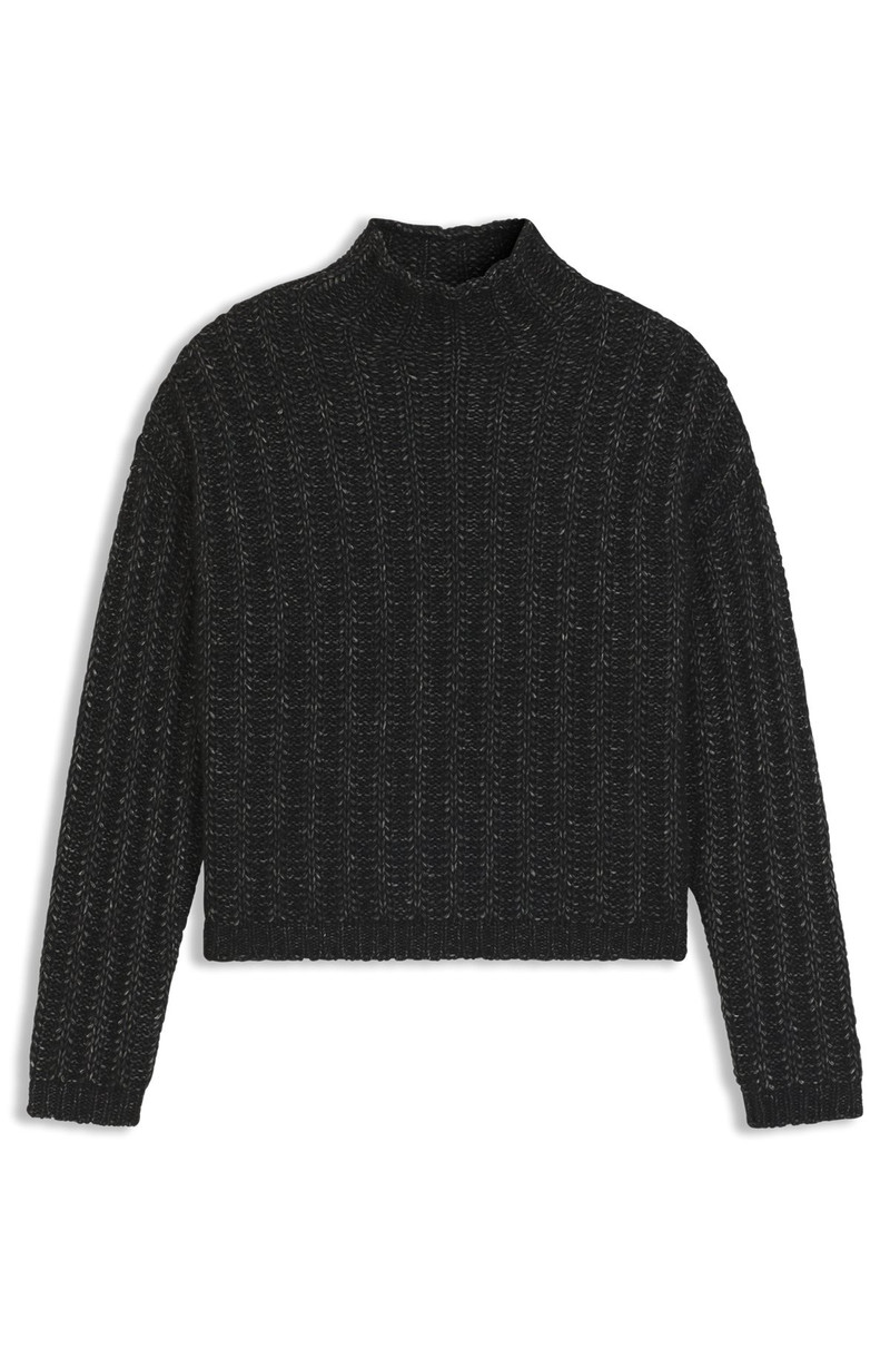 KNITTED SWEATER WITH RIBBED STRUCTURE 1