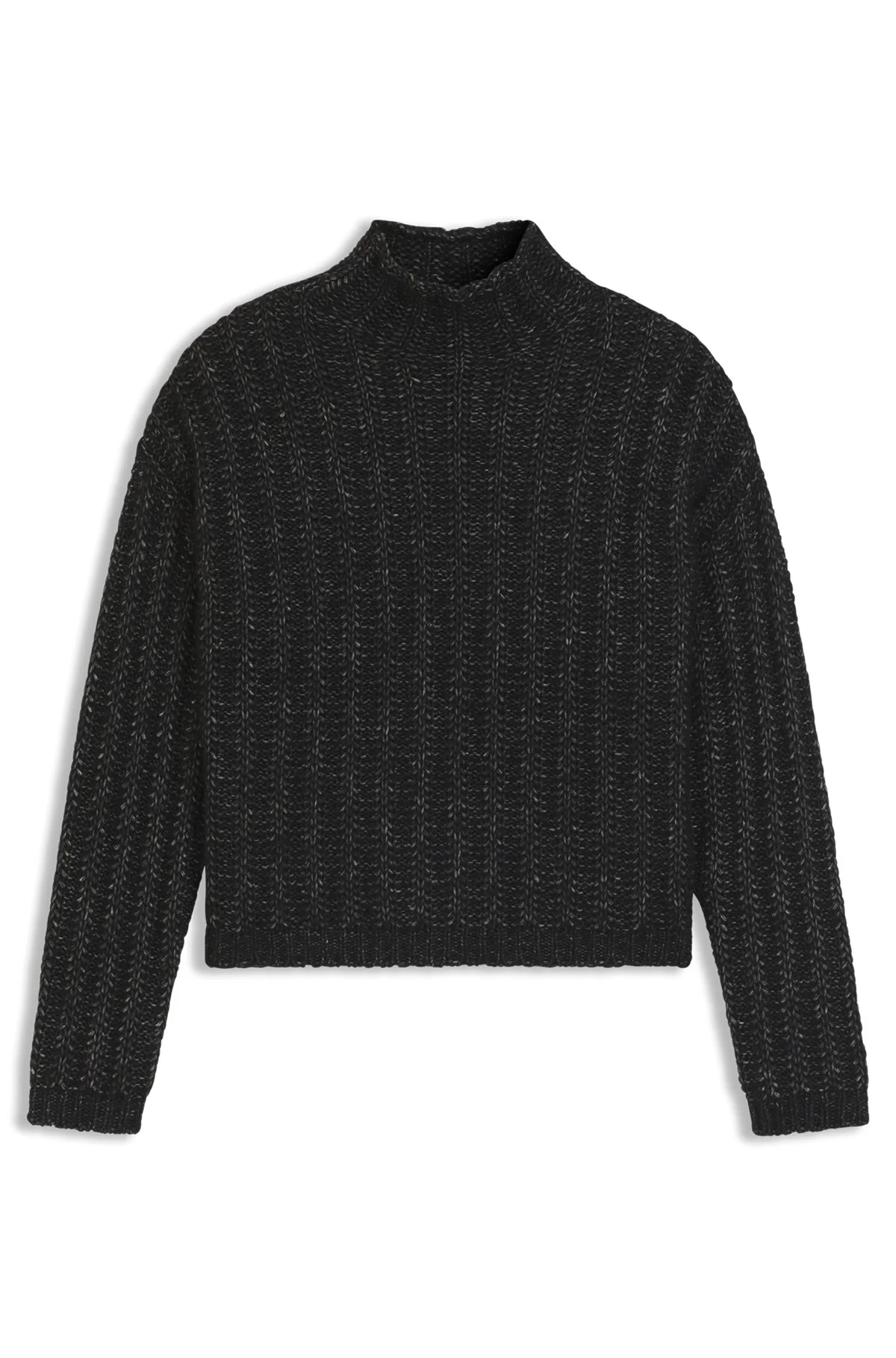 KNITTED SWEATER WITH RIBBED STRUCTURE - 1