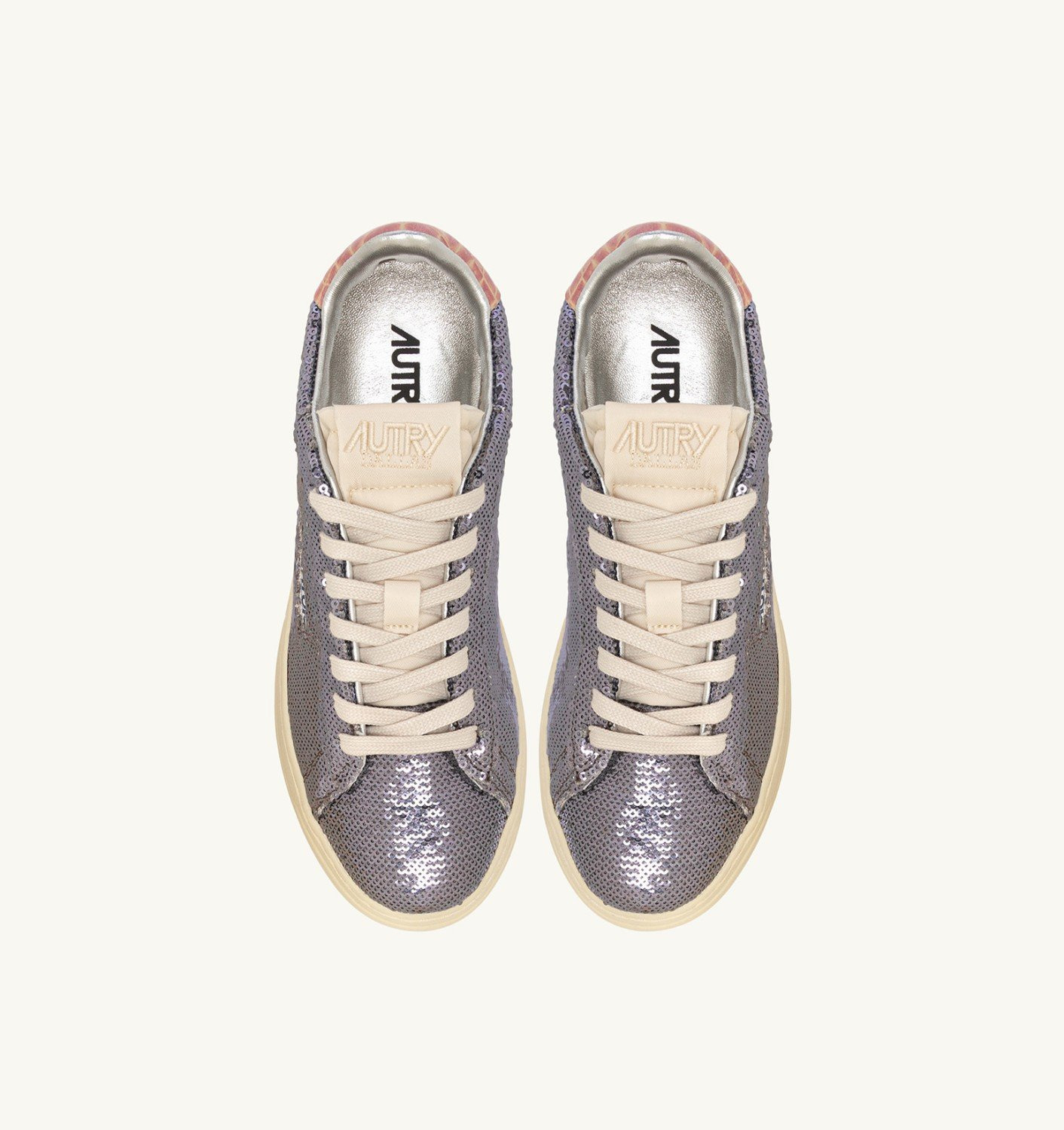 DALLAS LOW 'SPARKLING' SNEAKERS IN STEEL SEQUINS - 5