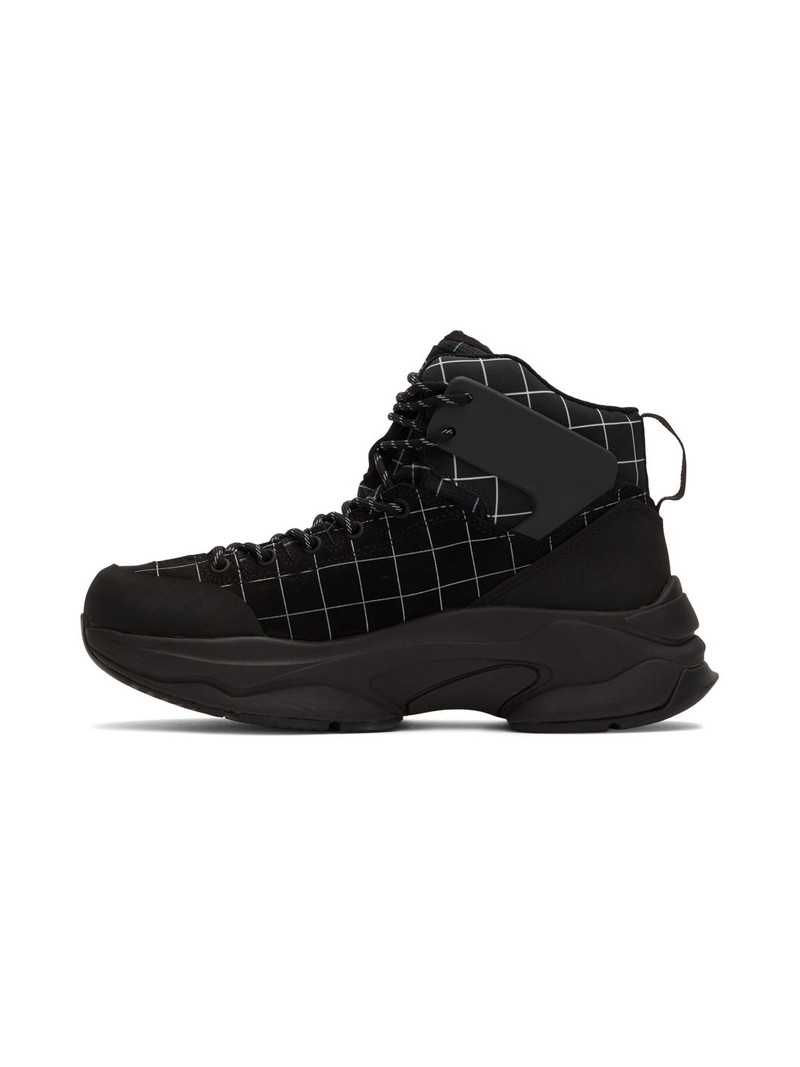 Black Grid Boots 3