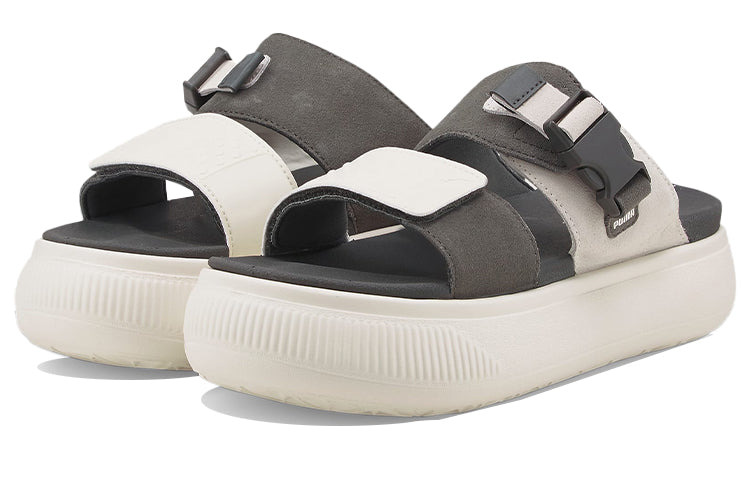 (WMNS) PUMA Suede Mayu Sandal 'Marshmallow Dark Shadow' 383380-01 - 4