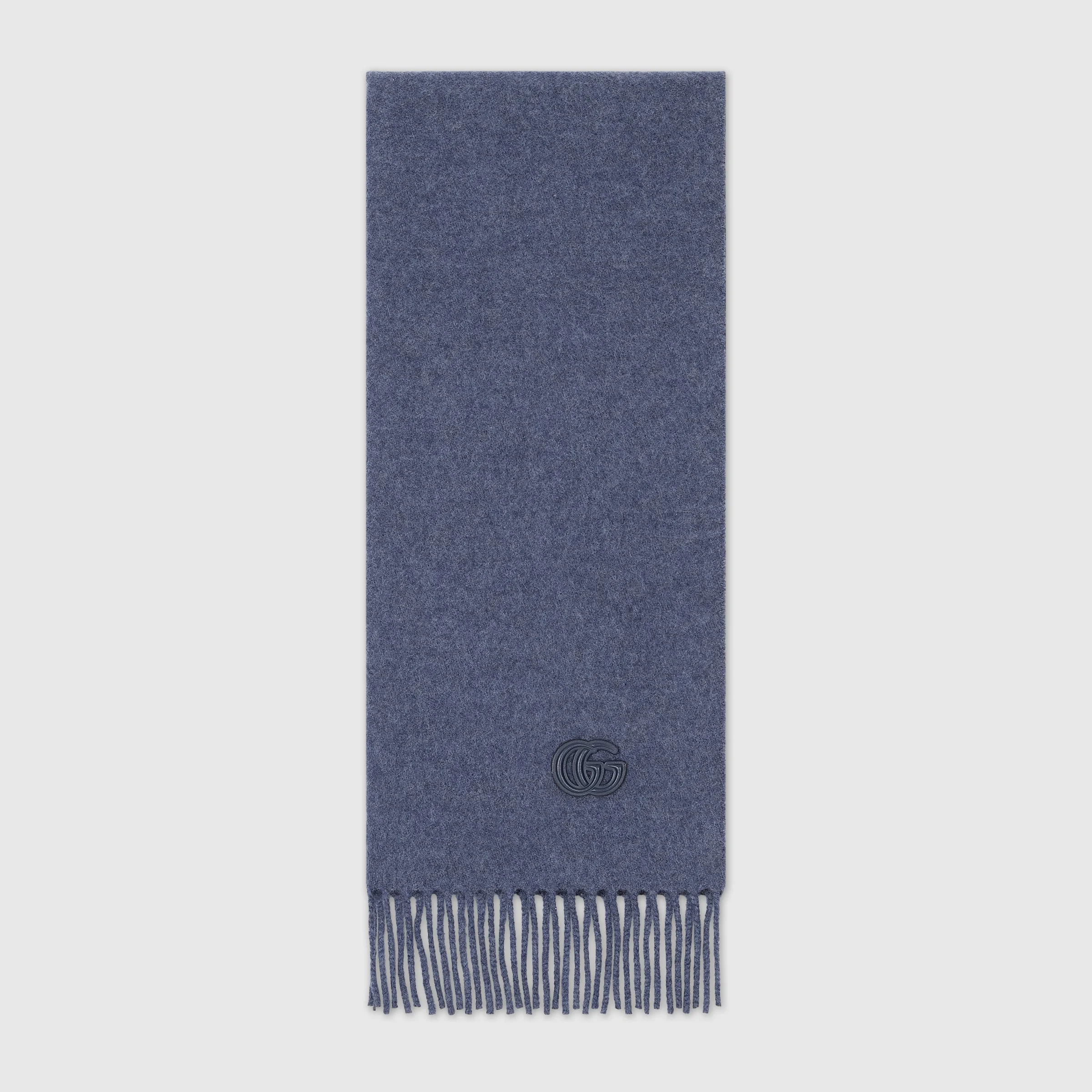 Cashmere scarf with patch - 1