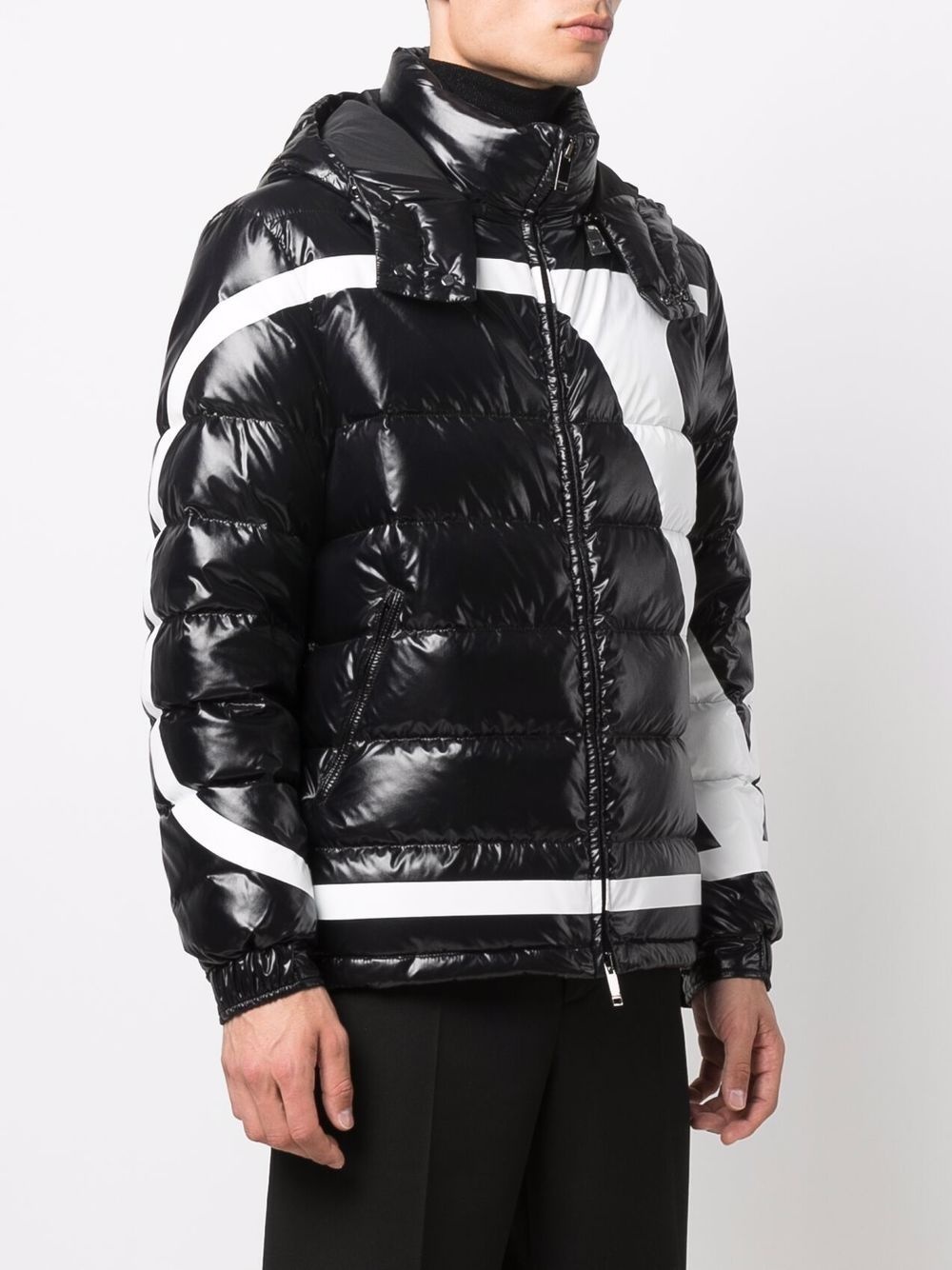 logo-print puffer jacket - 3