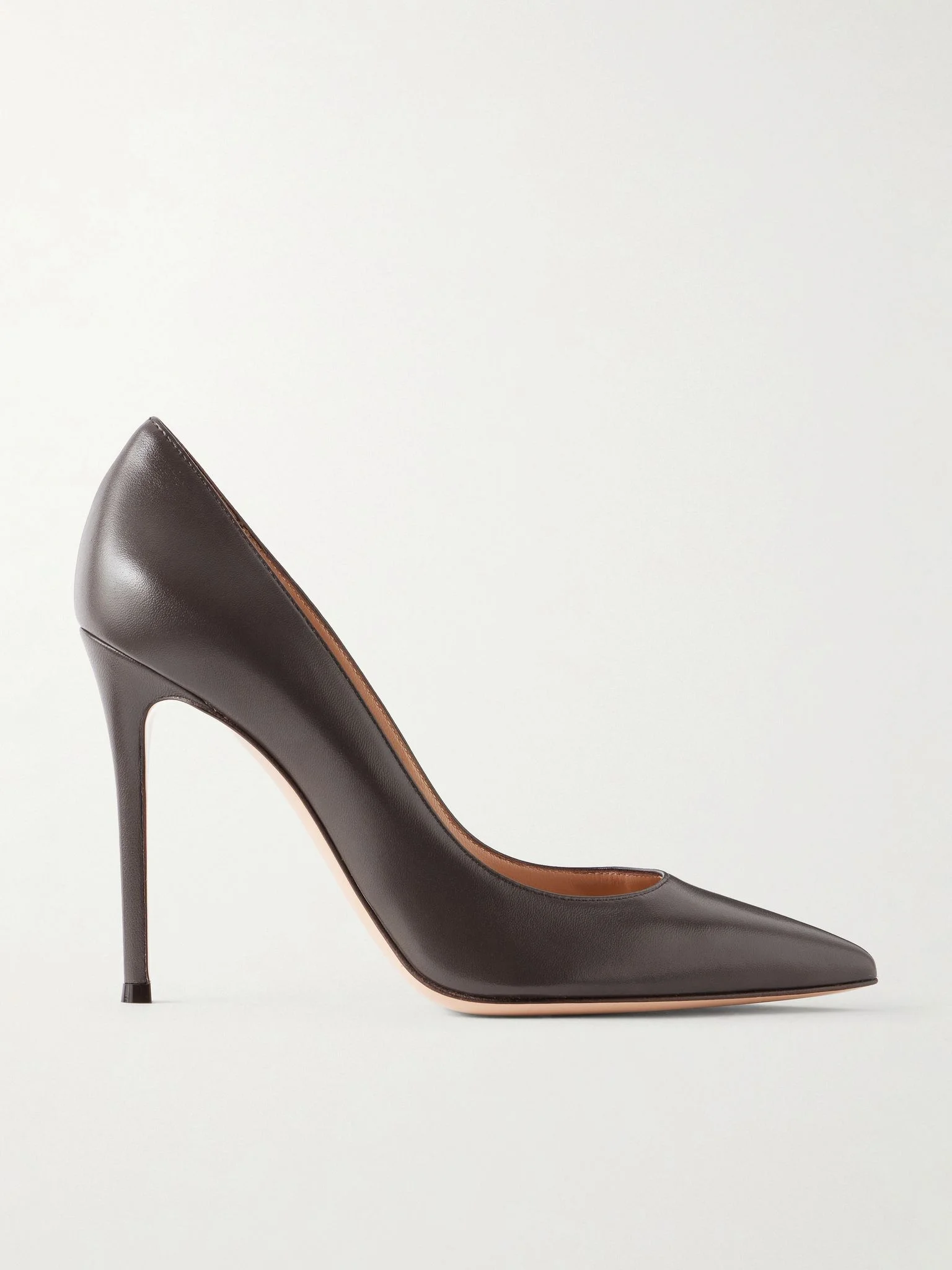 Gianvito 105 leather pumps Dark brown - 1