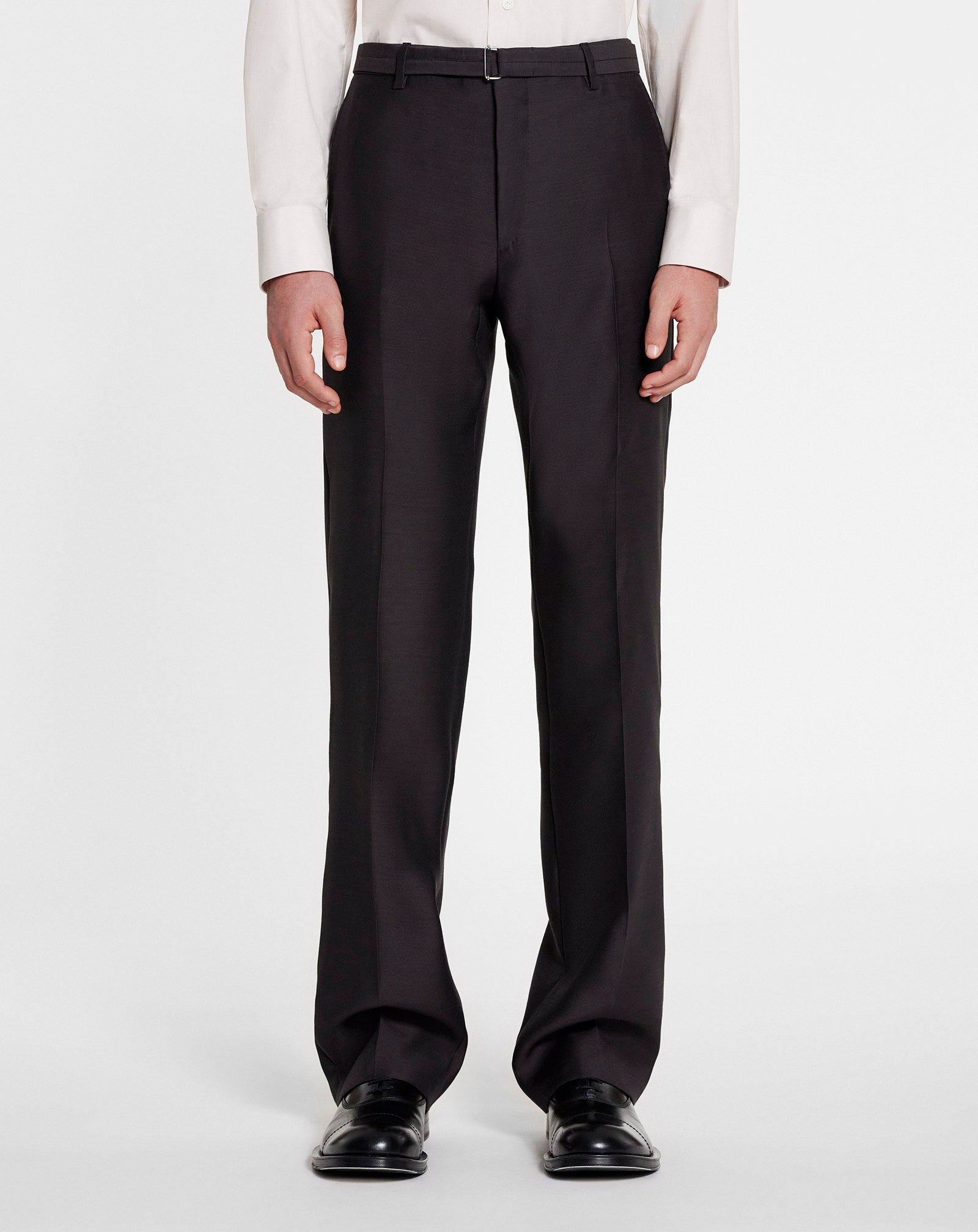 STRAIGHT-LEG PANTS WITH BELT - 3