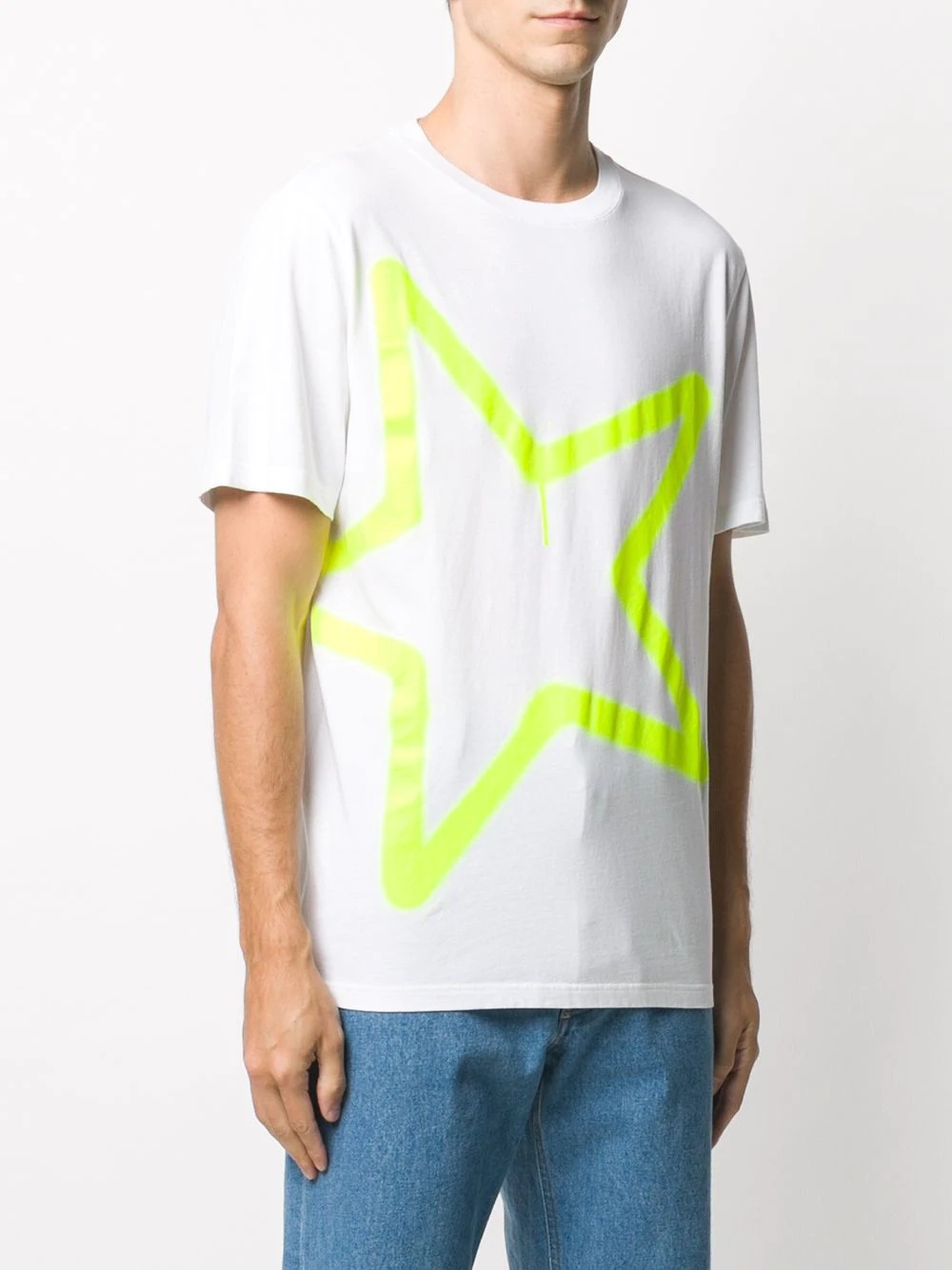 neon star print T-shirt - 3