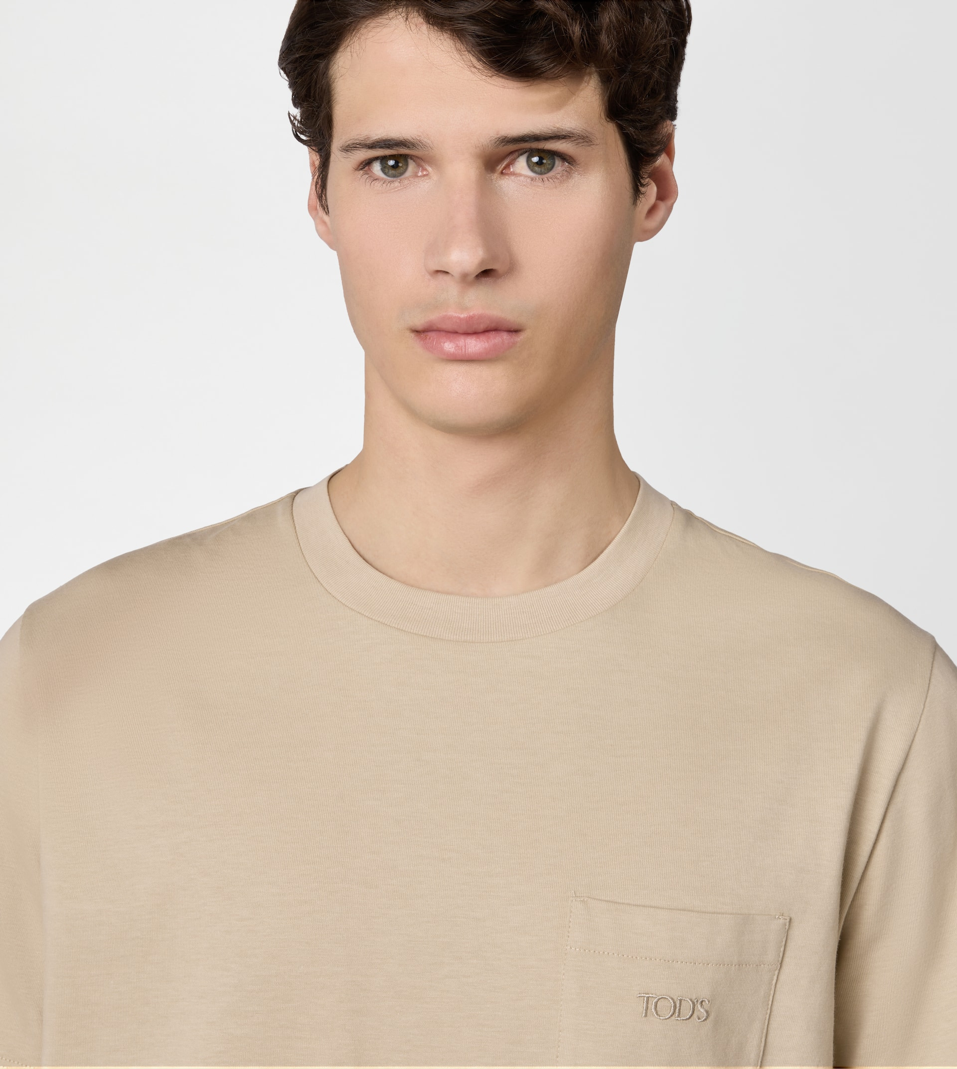 T-SHIRT IN JERSEY - BEIGE - 5