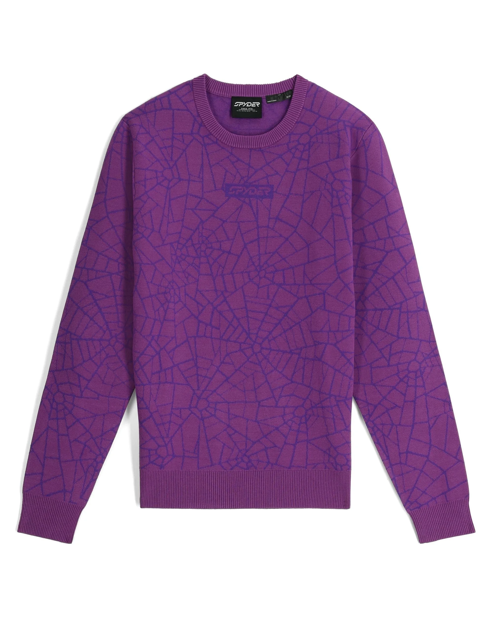 Mens Soelden Sweater - Glitch Purple - 1