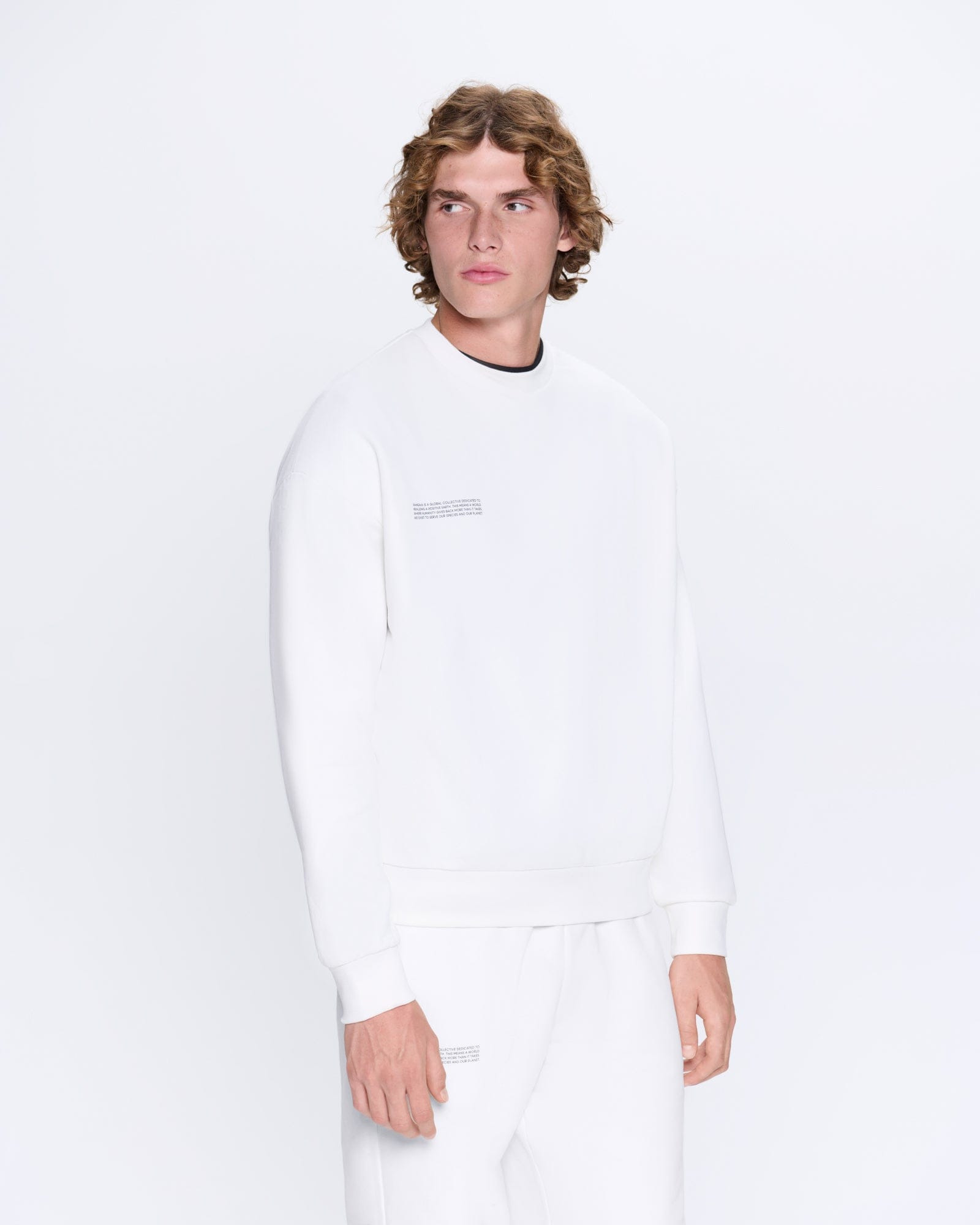 Mens 365 Midweight Sweatshirt - Off-White - 2