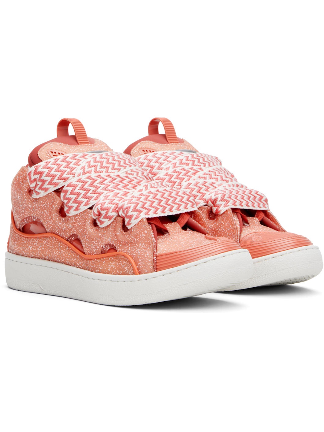 Pink Speckled Curb Sneakers - 4