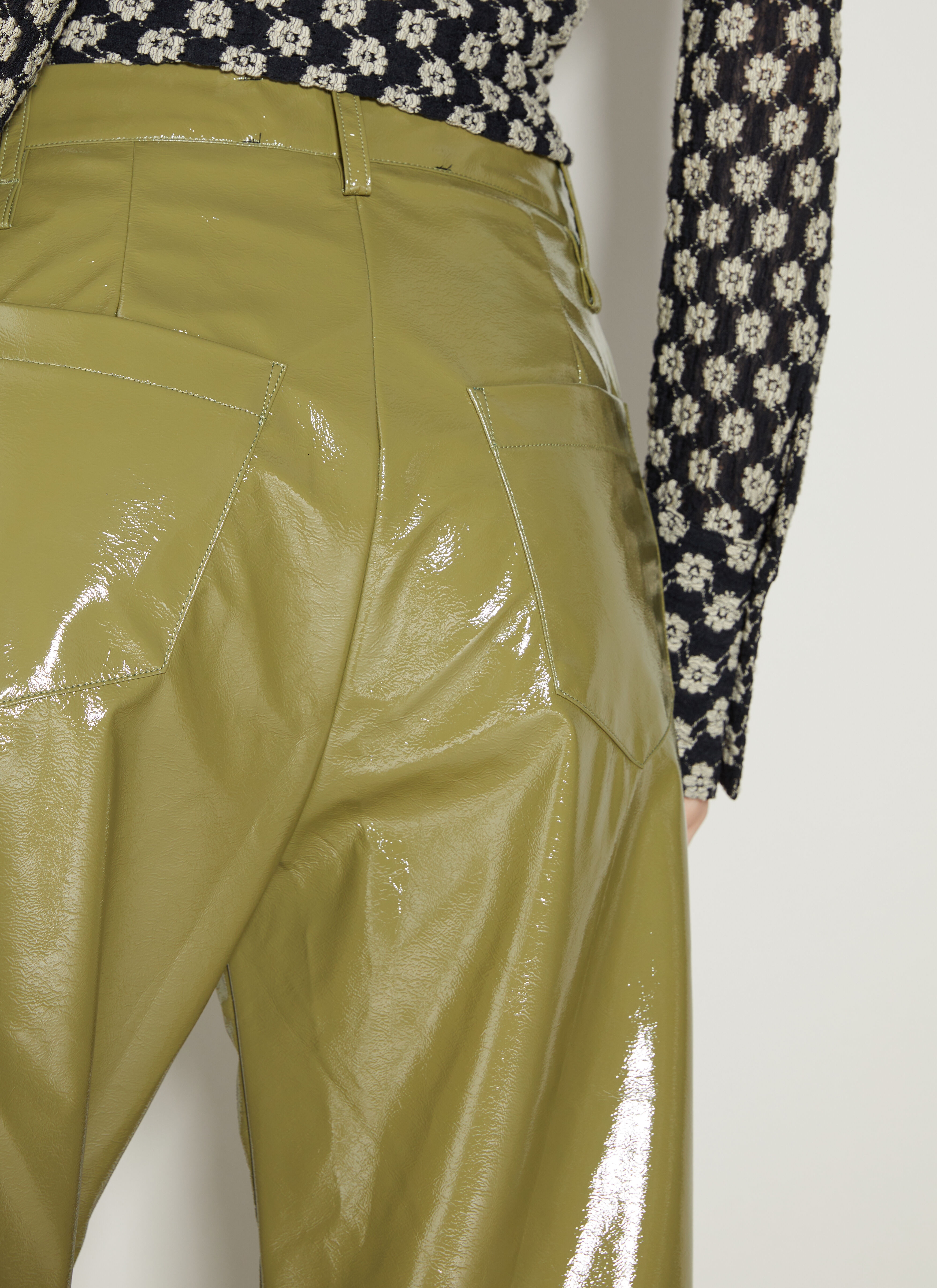 Glossy Vinyl Pants - 3
