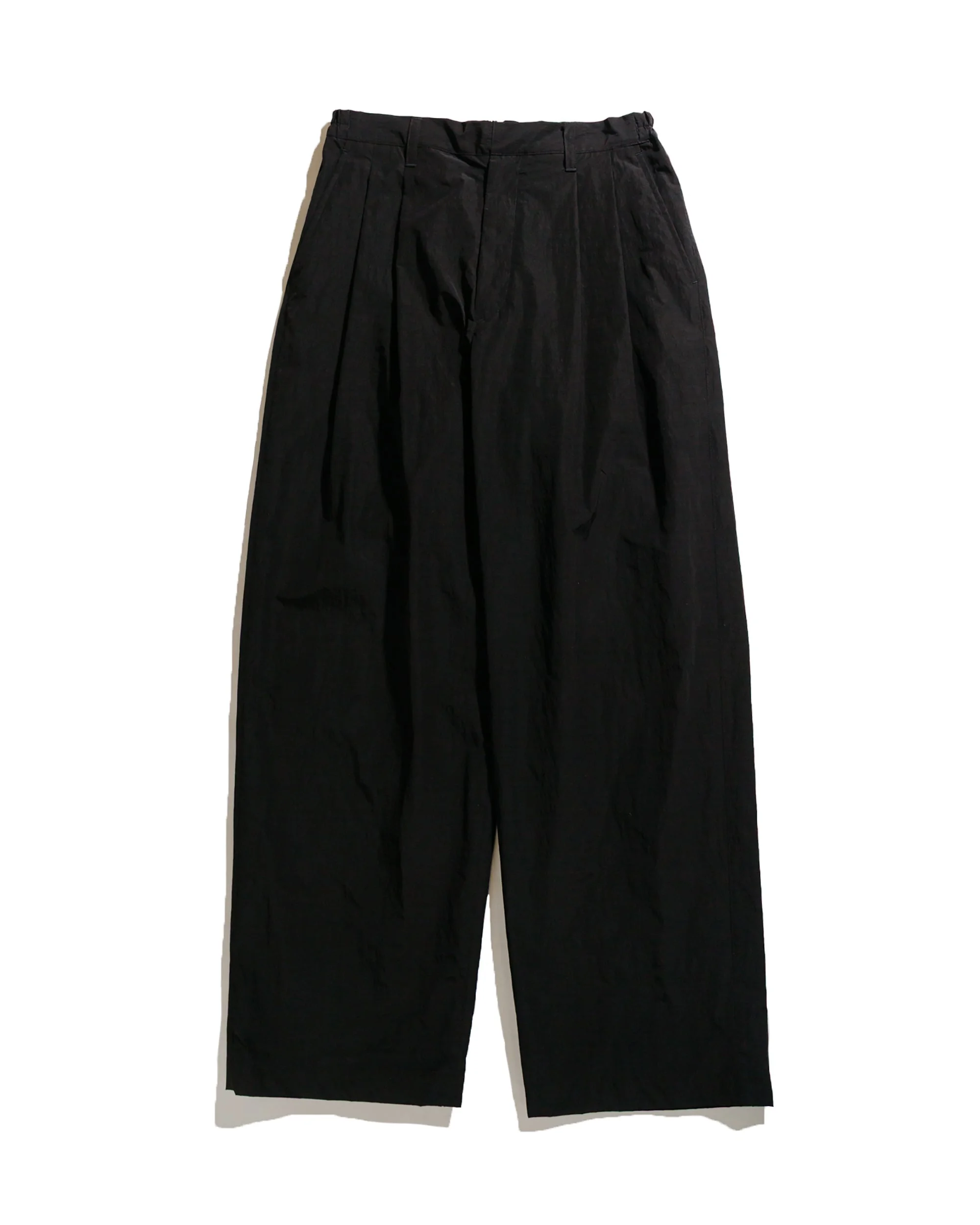 Wide Easy Trousers Nylon Black - 1