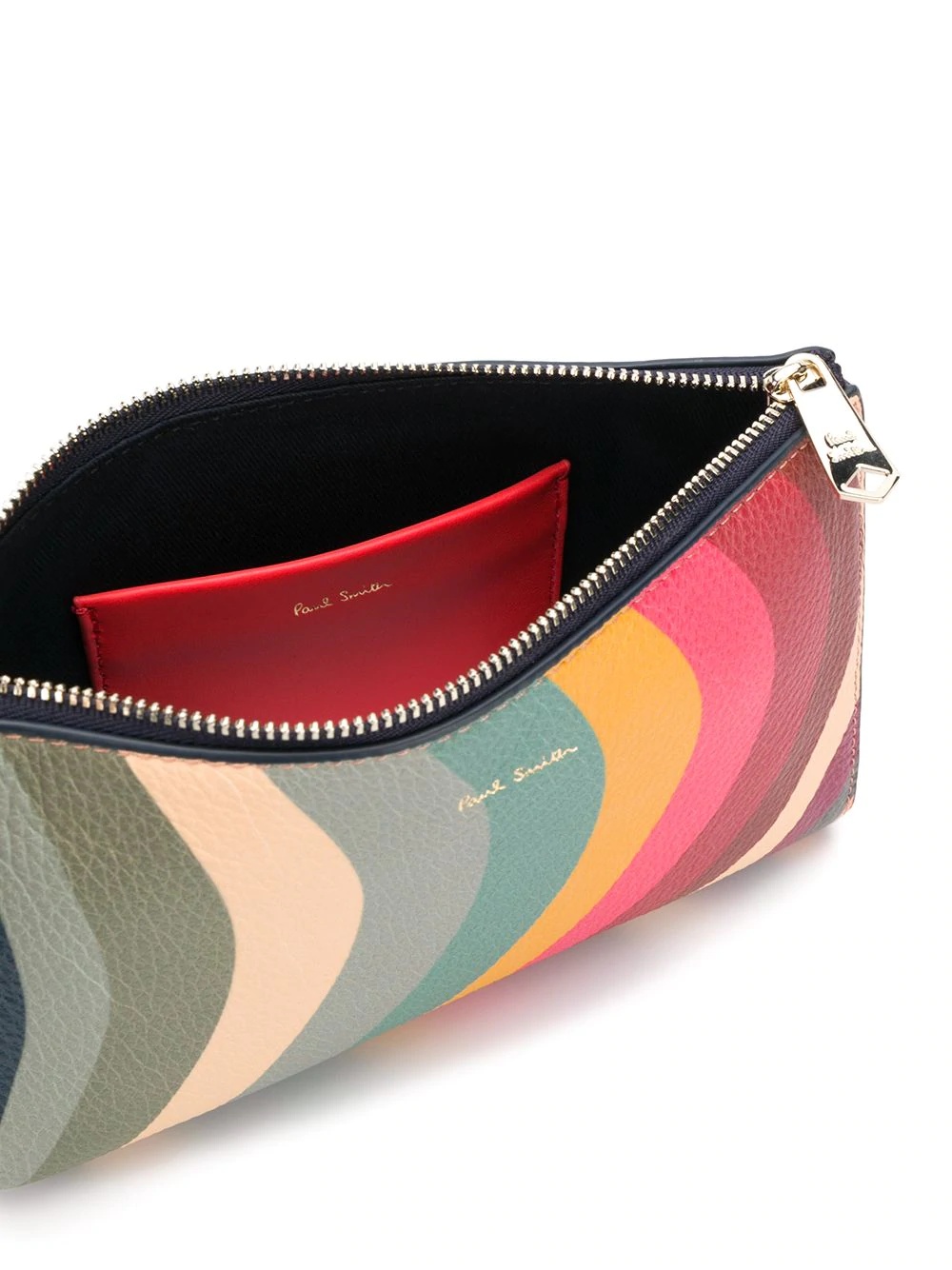 Swirl leather clutch bag - 5