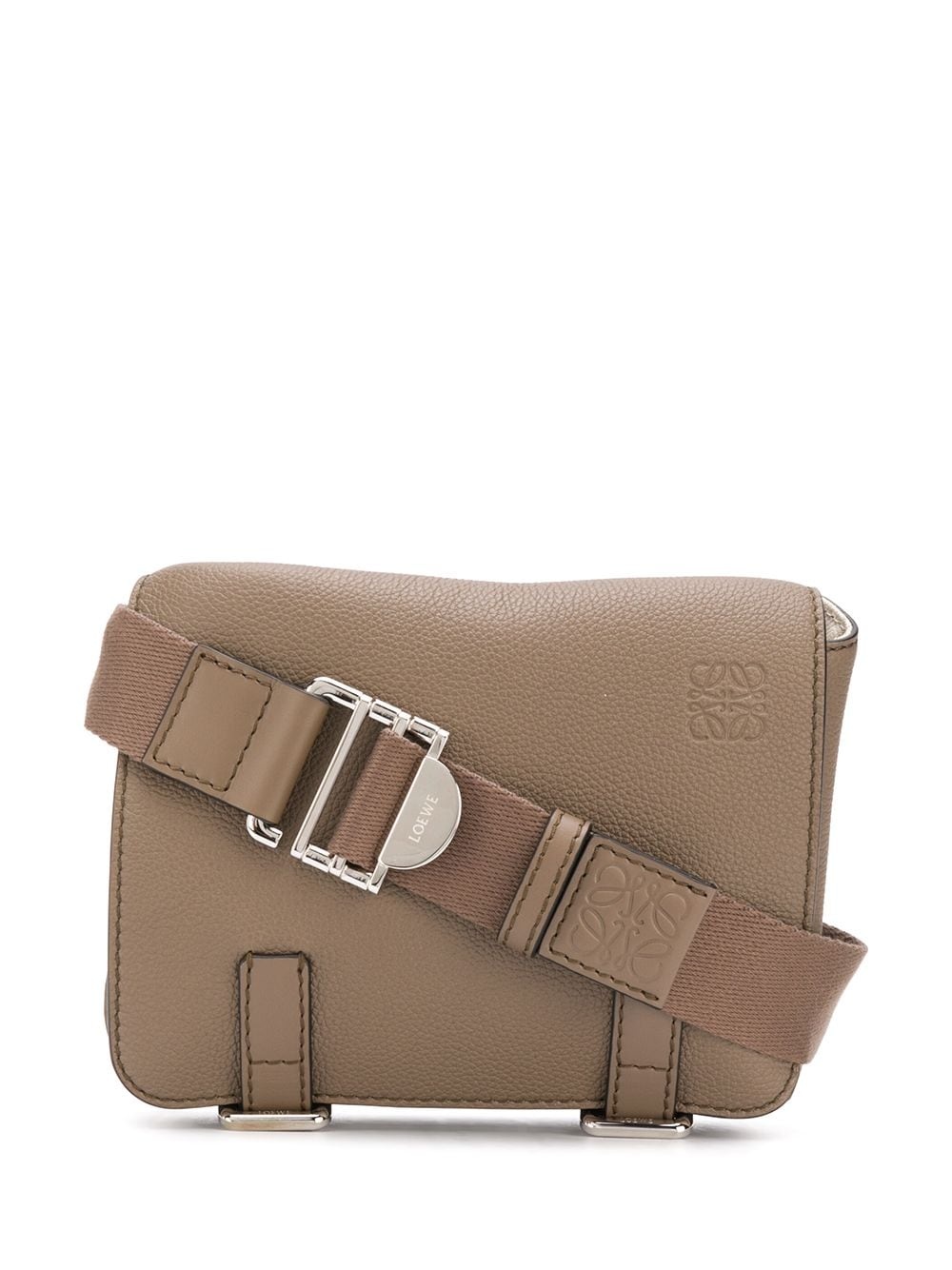 debossed-logo belt bag - 1