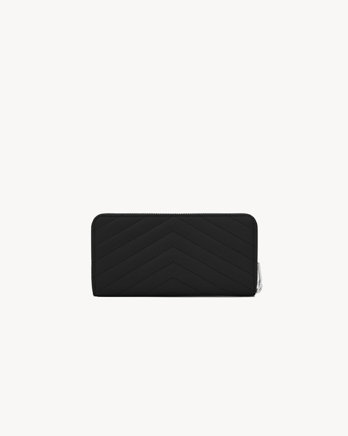 CASSANDRE MATELASSÉ ZIP AROUND WALLET IN GRAIN DE POUDRE LEATHER - 2