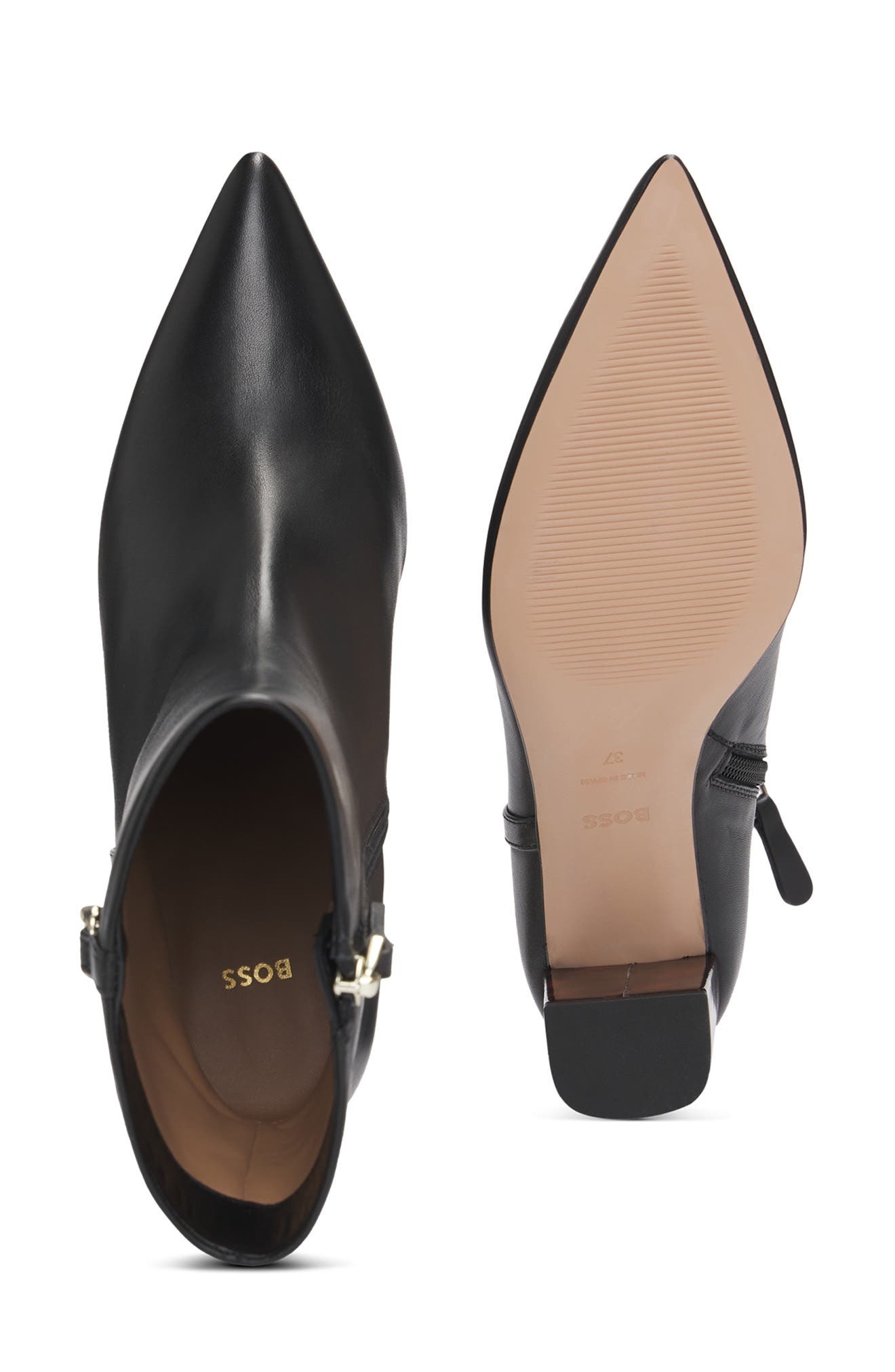 BOSS Janet Pointed Toe Bootie in Black at Nordstrom - 7