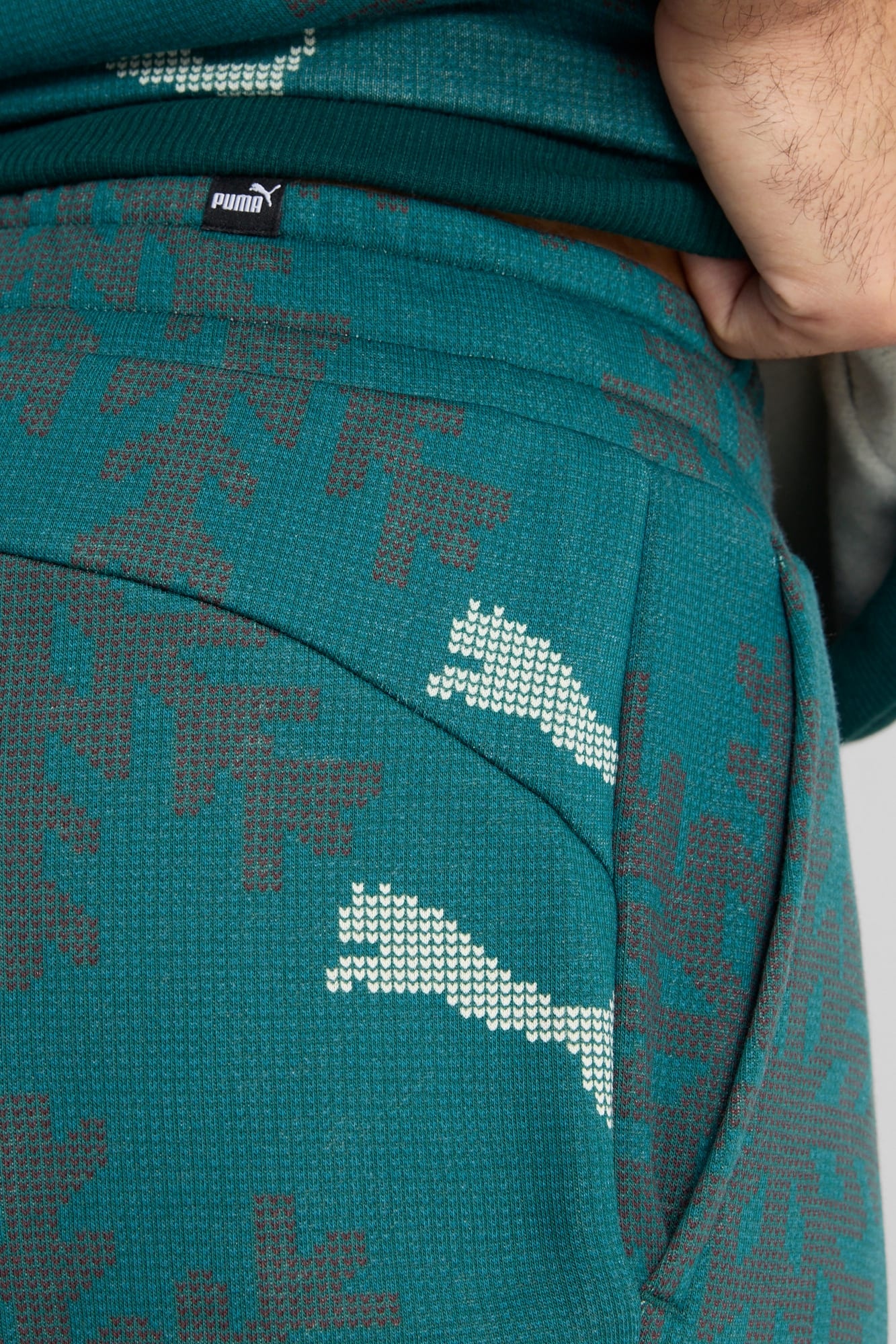 ESS+ Logo Lab Winter Snowflake Sweatpants - 4