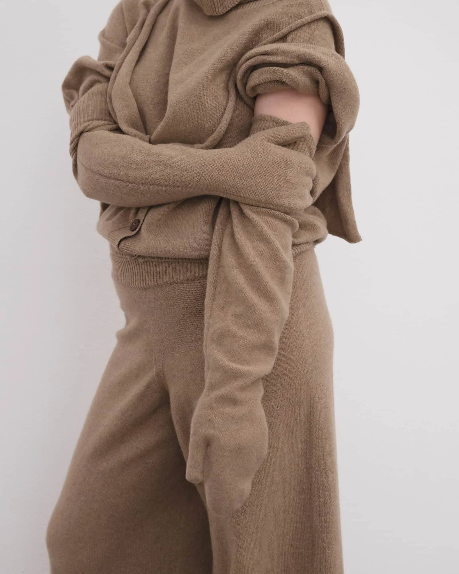 Long Enso Mittens - Recycled Cashmere - 1