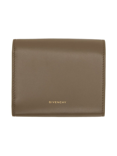 Givenchy Taupe 4G Trifold Wallet outlook