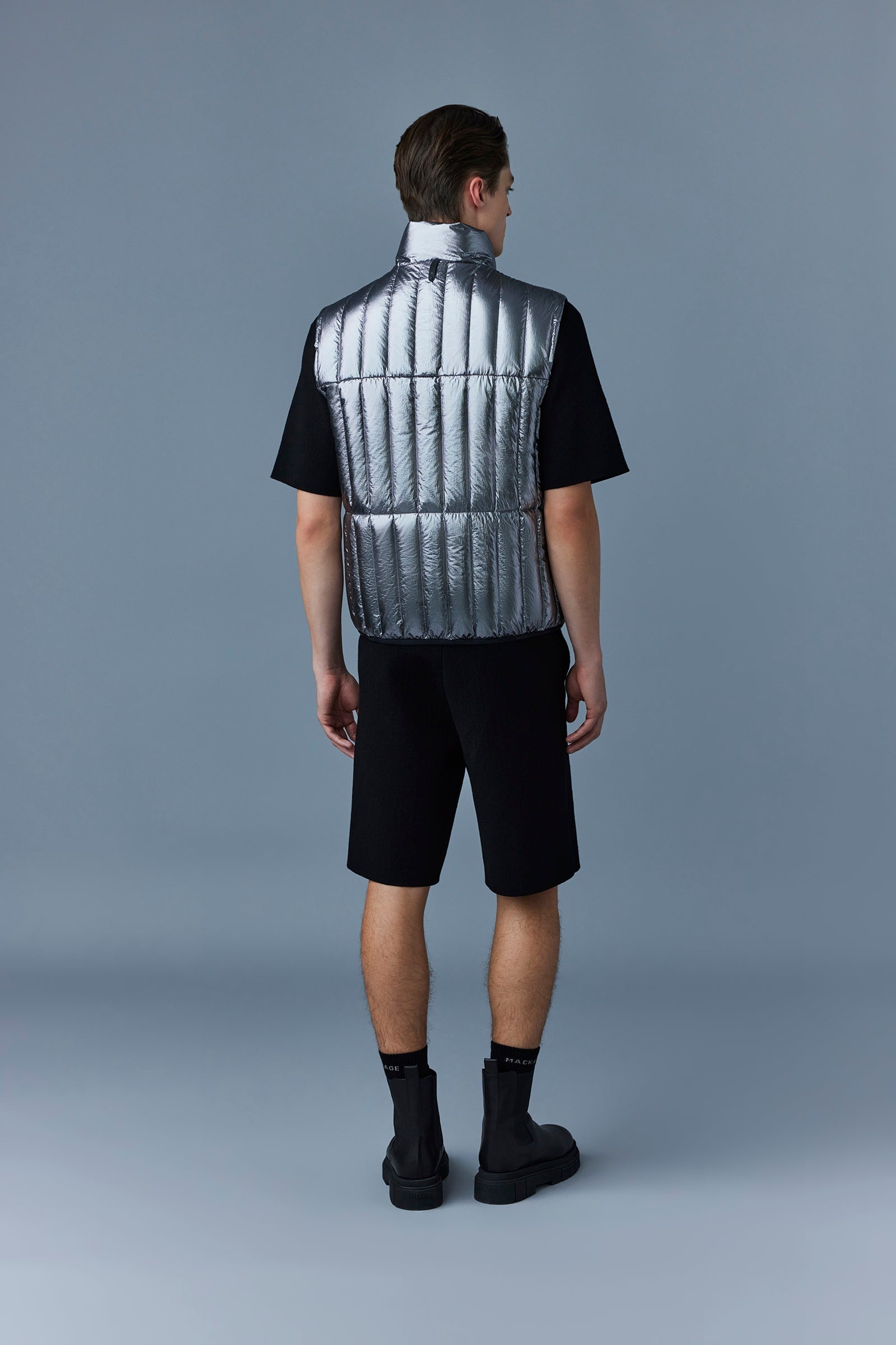 PATRICK-M Metallic Laminate Light Down Vest - 5
