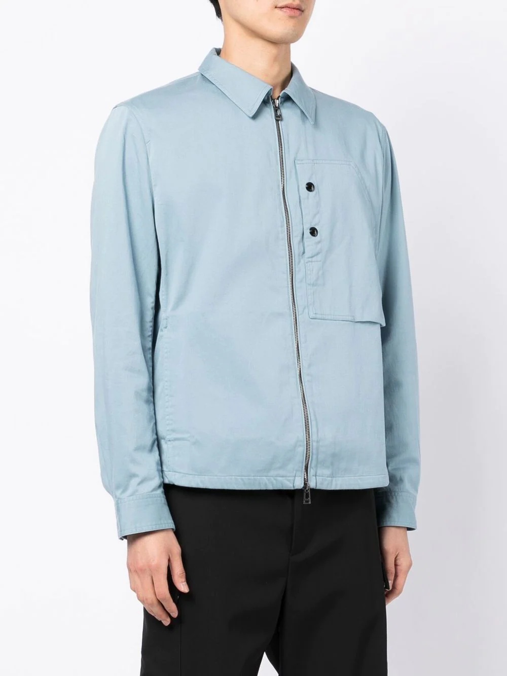 Slant shirt jacket - 3