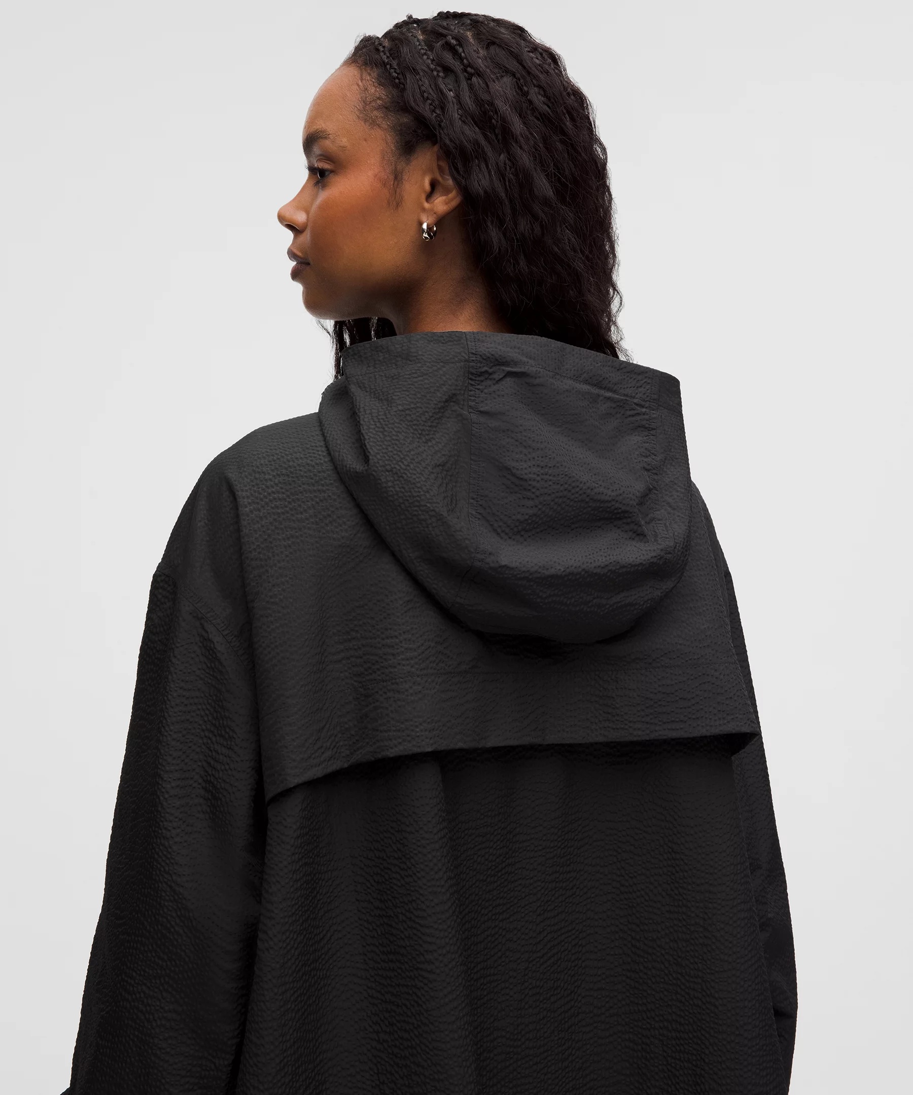 Lightweight Mid-Length Hooded Coat - 5