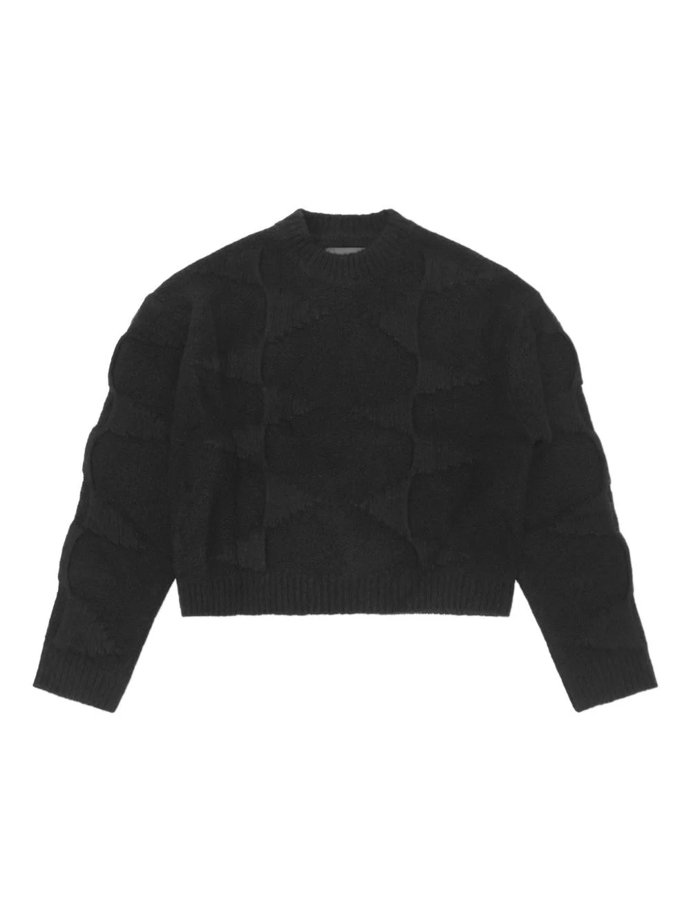 spiral-knit sweater - 1