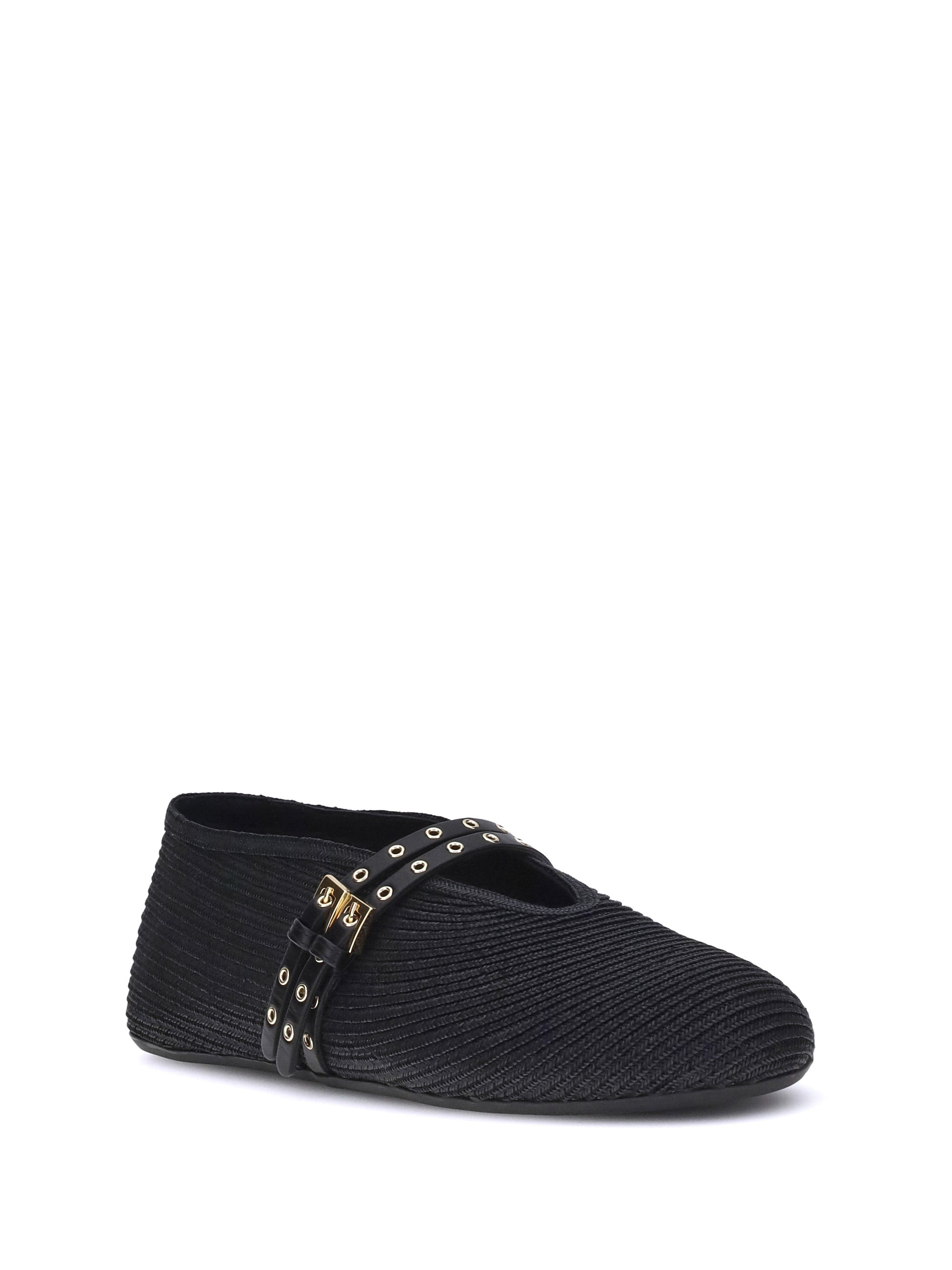 Alaïa Women Raffia Ballerinas - 2