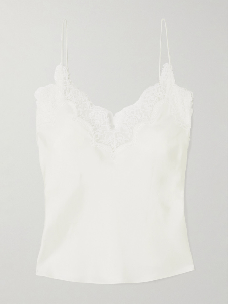Lace-trimmed Silk Camisole 1