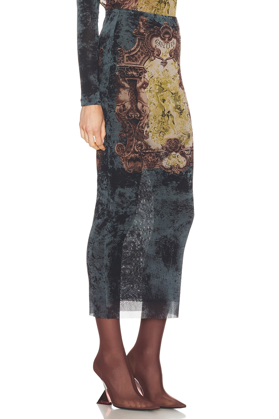 Medaillon Printed Long Skirt - 2