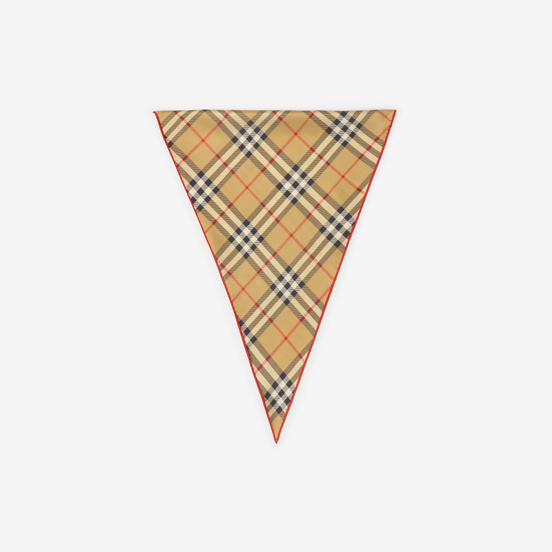 Check Silk Scarf 4