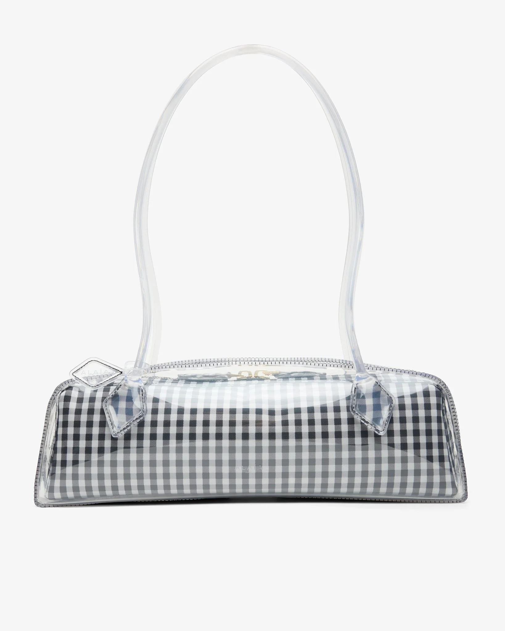 Le Teckel Medium black and white bag - 1