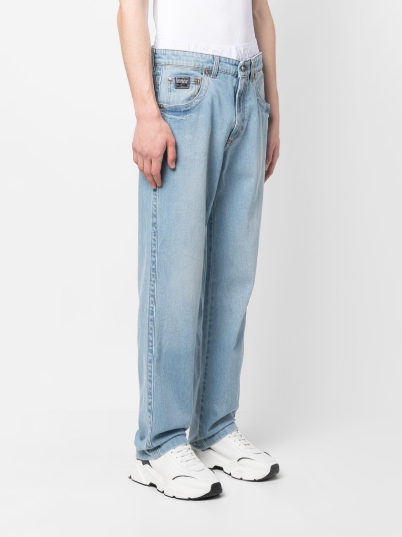 low-rise wide-leg jeans - 3