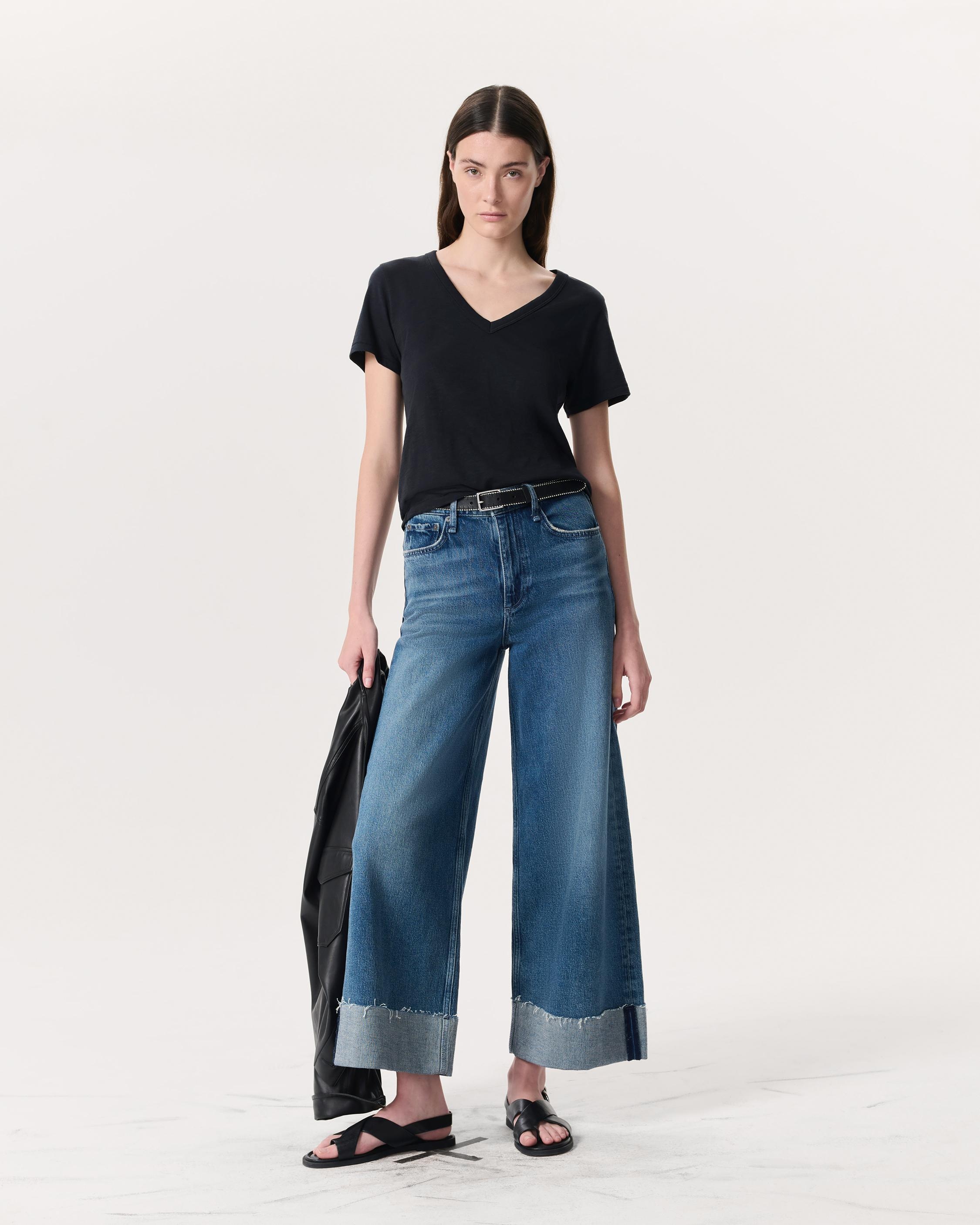 Sofie Ankle-Length Wide-Leg Jeans
Vintage Stretch Denim - 2