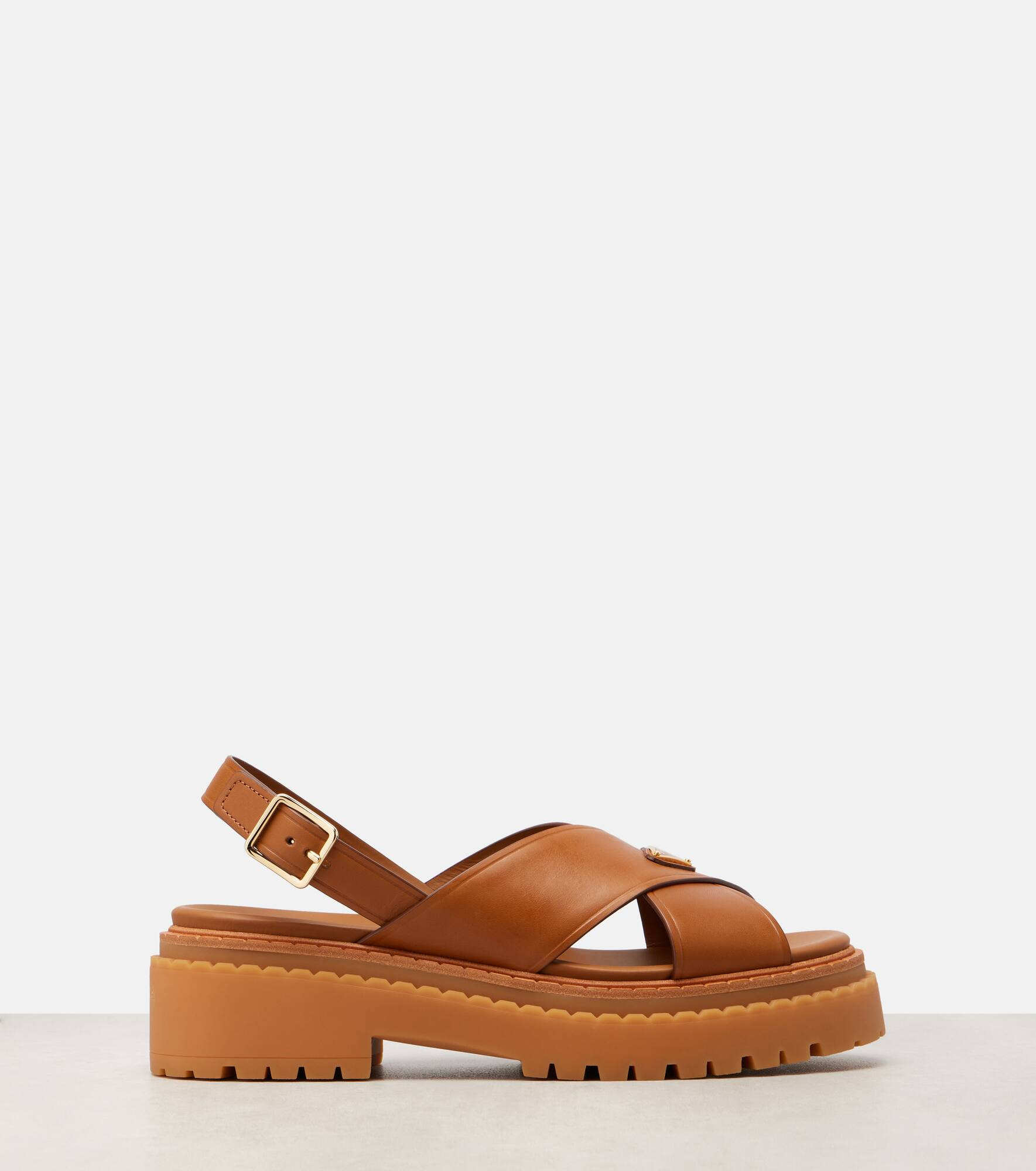 Logo leather sandals - 4