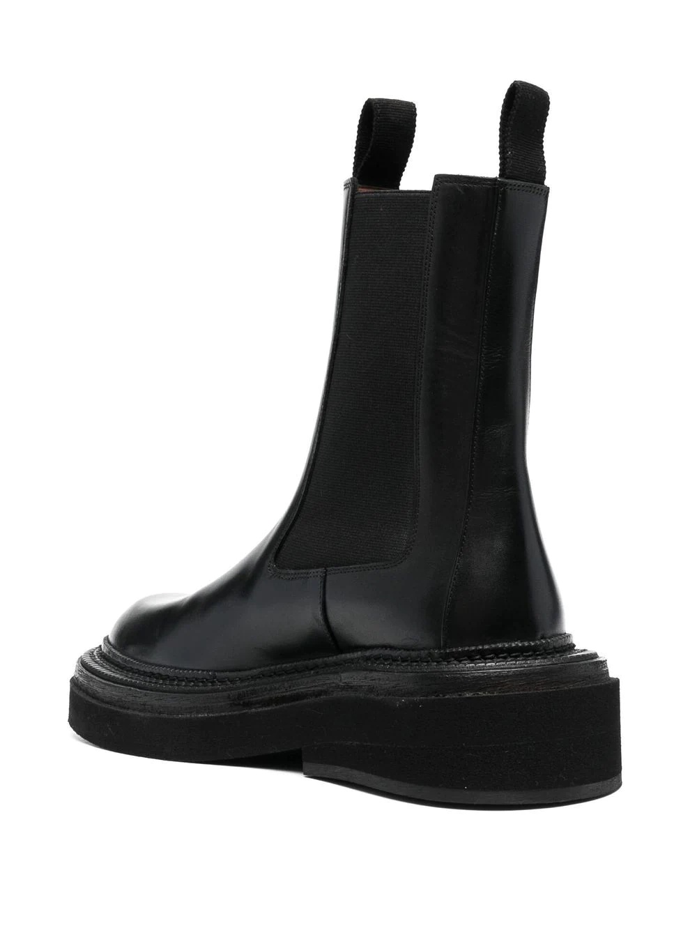 chunky leather boots - 5