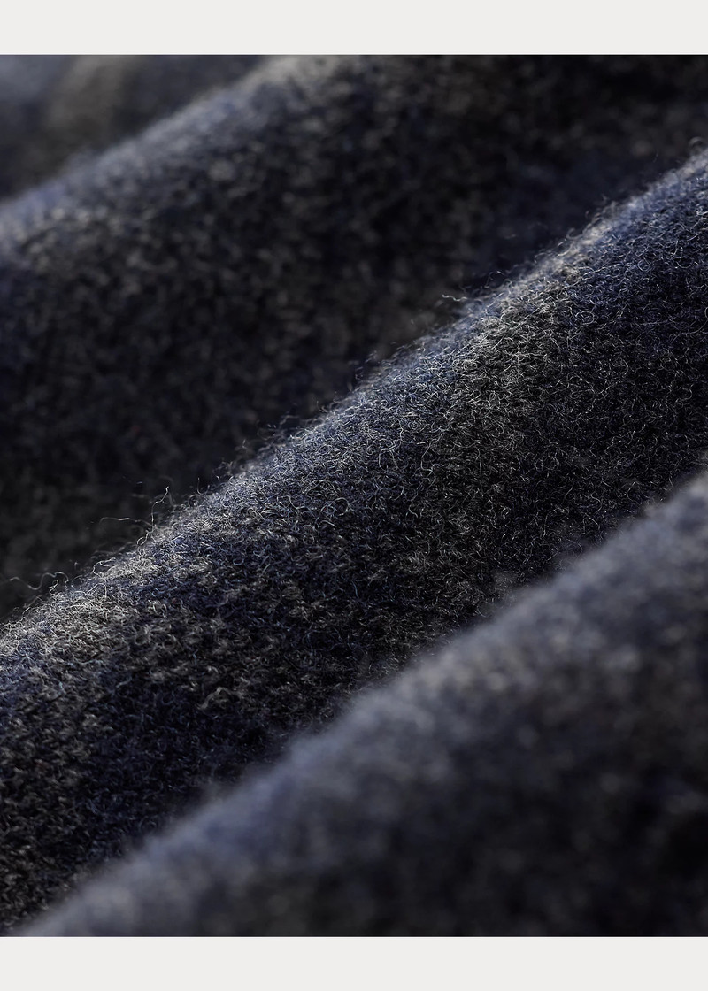 Plaid Wool Sweater Jacket 6