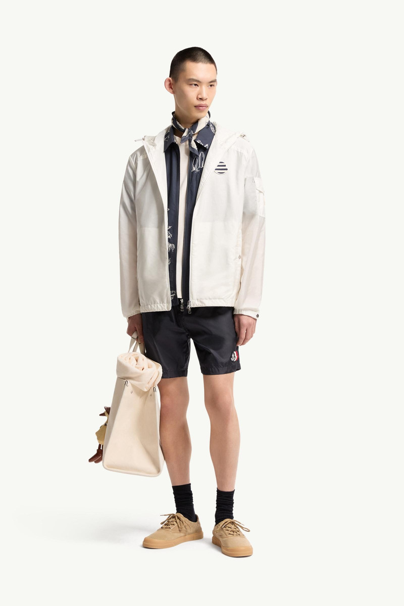 Moncler Logo Patch Swim Shorts outlook