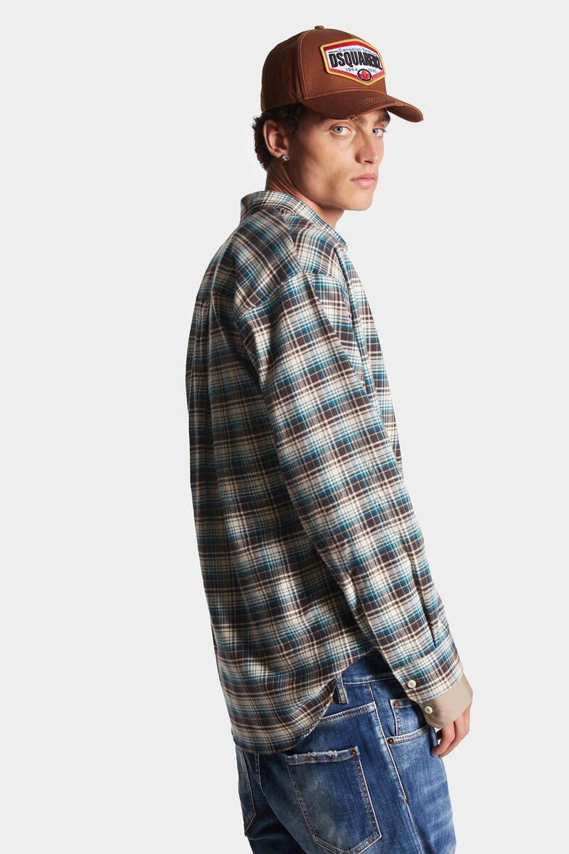 LAYERED SLEEVES CHECKED SHIRT - 5