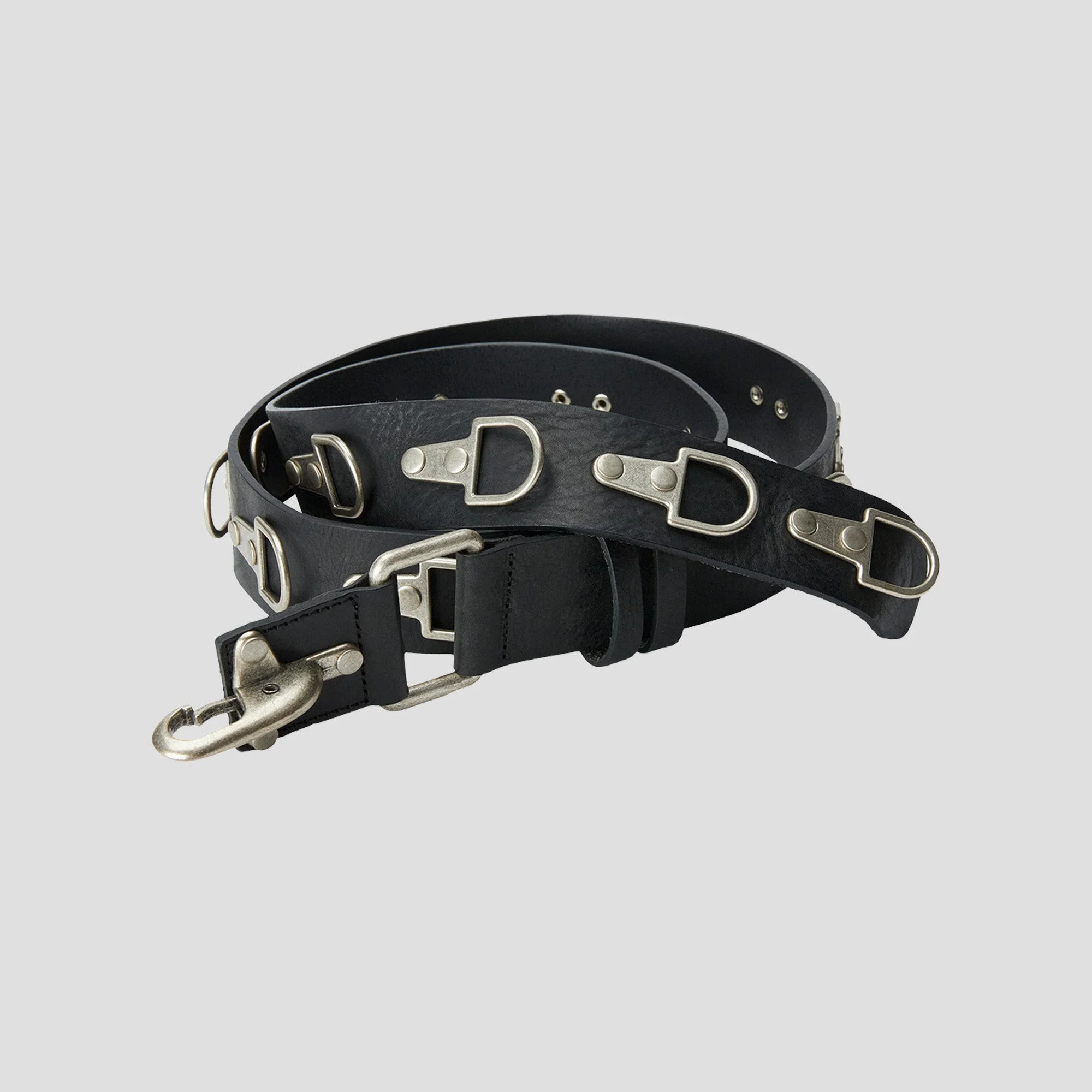 FULL METAL LEATHER BELT - 1