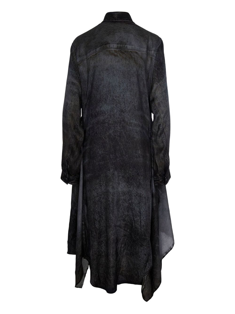 D-Iletta denim-effect wrap dress - 2